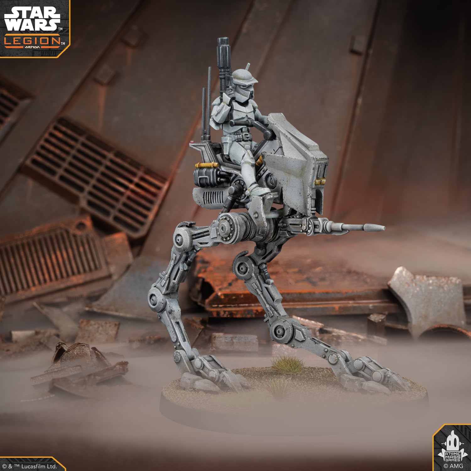 Asmodee Star Wars: Legion Republic AT-RT Expansion | Support Unit | Ages 14+ | 2 Players 3