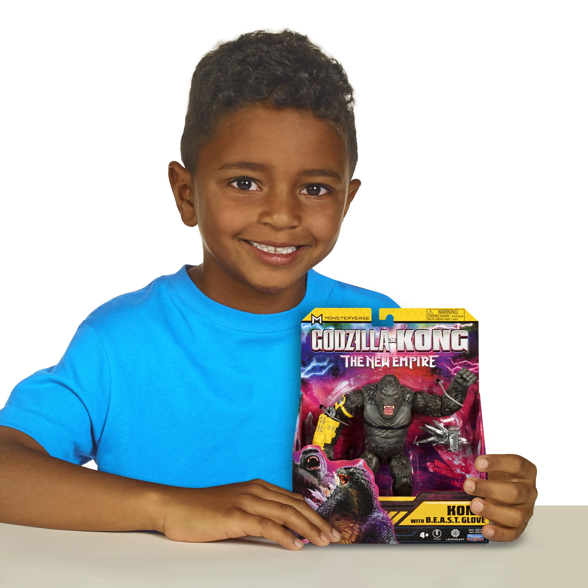 MonsterVerse Kong Action Figure Toy - 6-Inch, B.E.A.S.T Glove Accessory | Ages 4+ 3