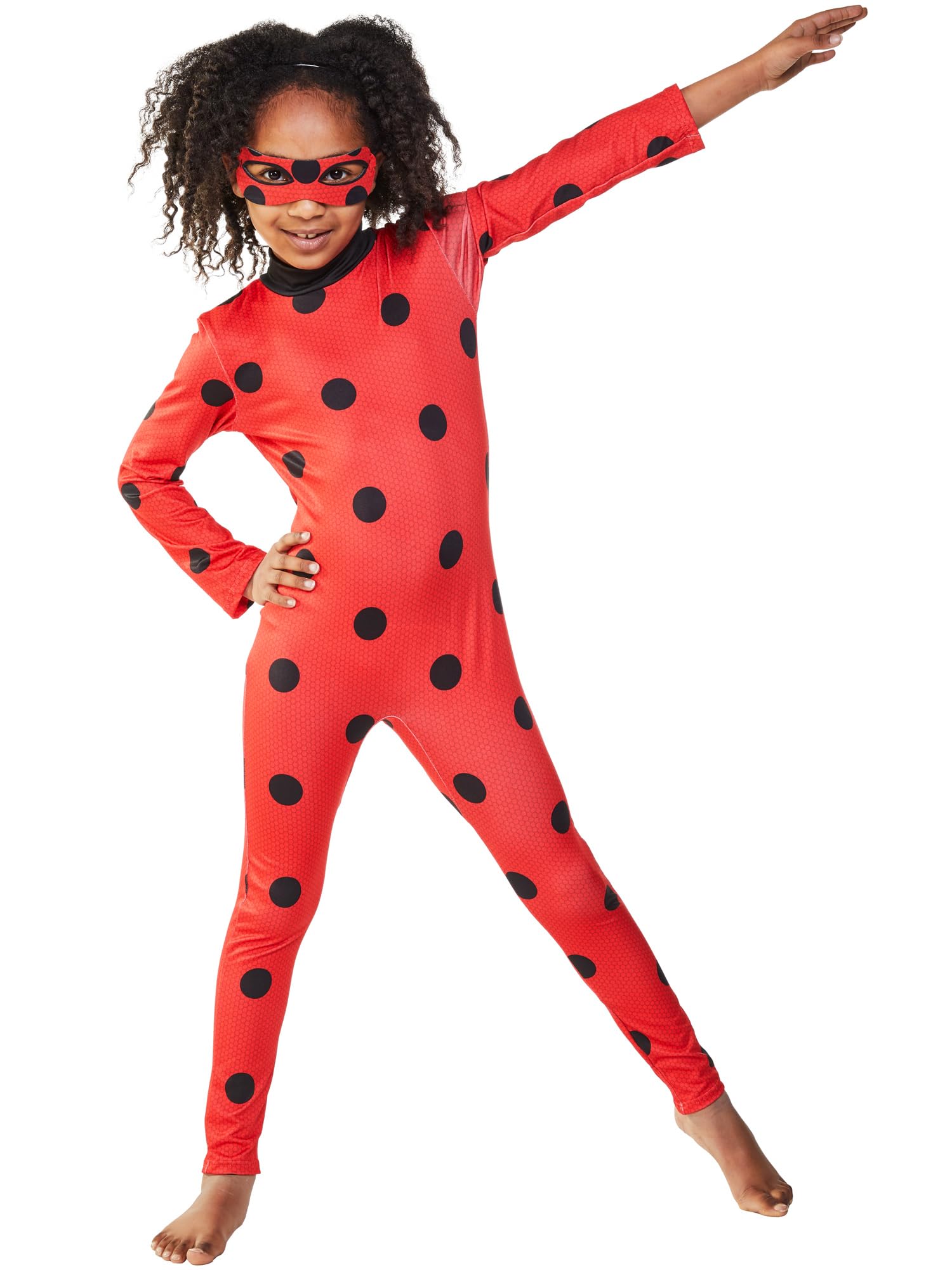 Rubies Miraculous Ladybug Classic Costume - Size 5-6 | Includes Mask | Polyester 3
