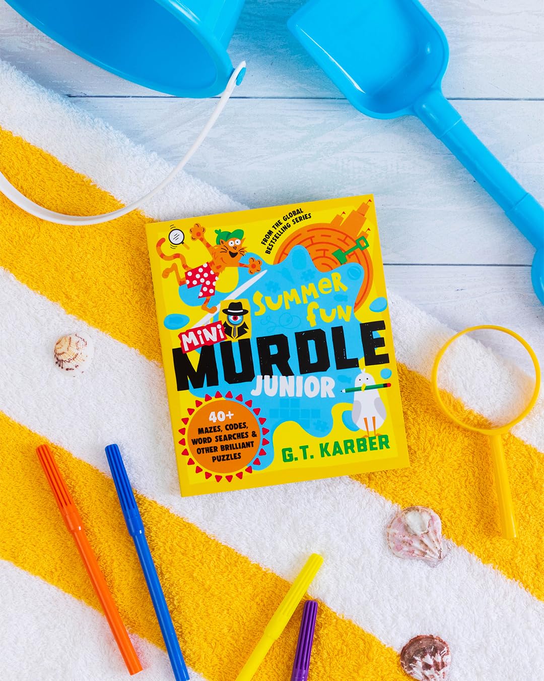 Souvenir Press Mini Murdle Junior: Summer Fun - 40+ Mazes, Codes, Wordsearches & Puzzles