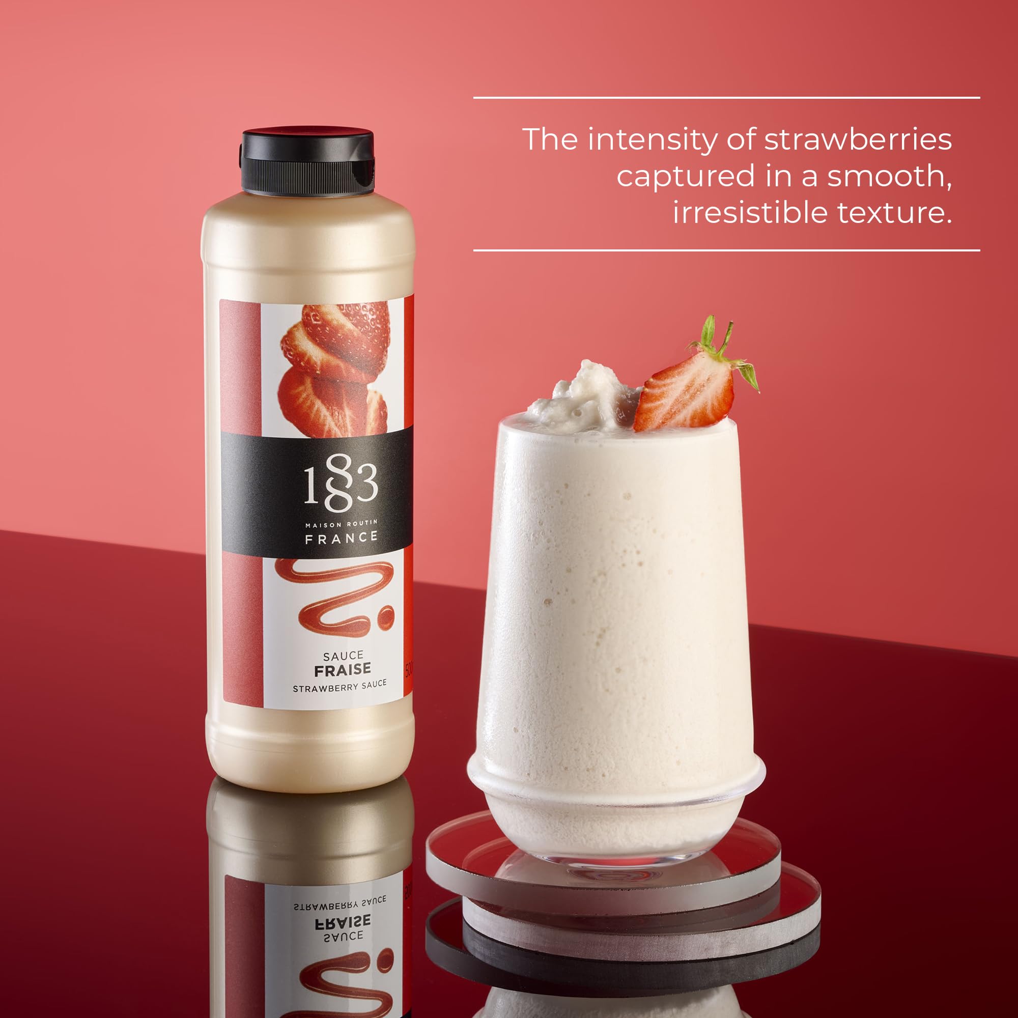 1883 MAISON ROUTIN Strawberry Sauce - Gourmet Dessert Topping | 500 ml 2