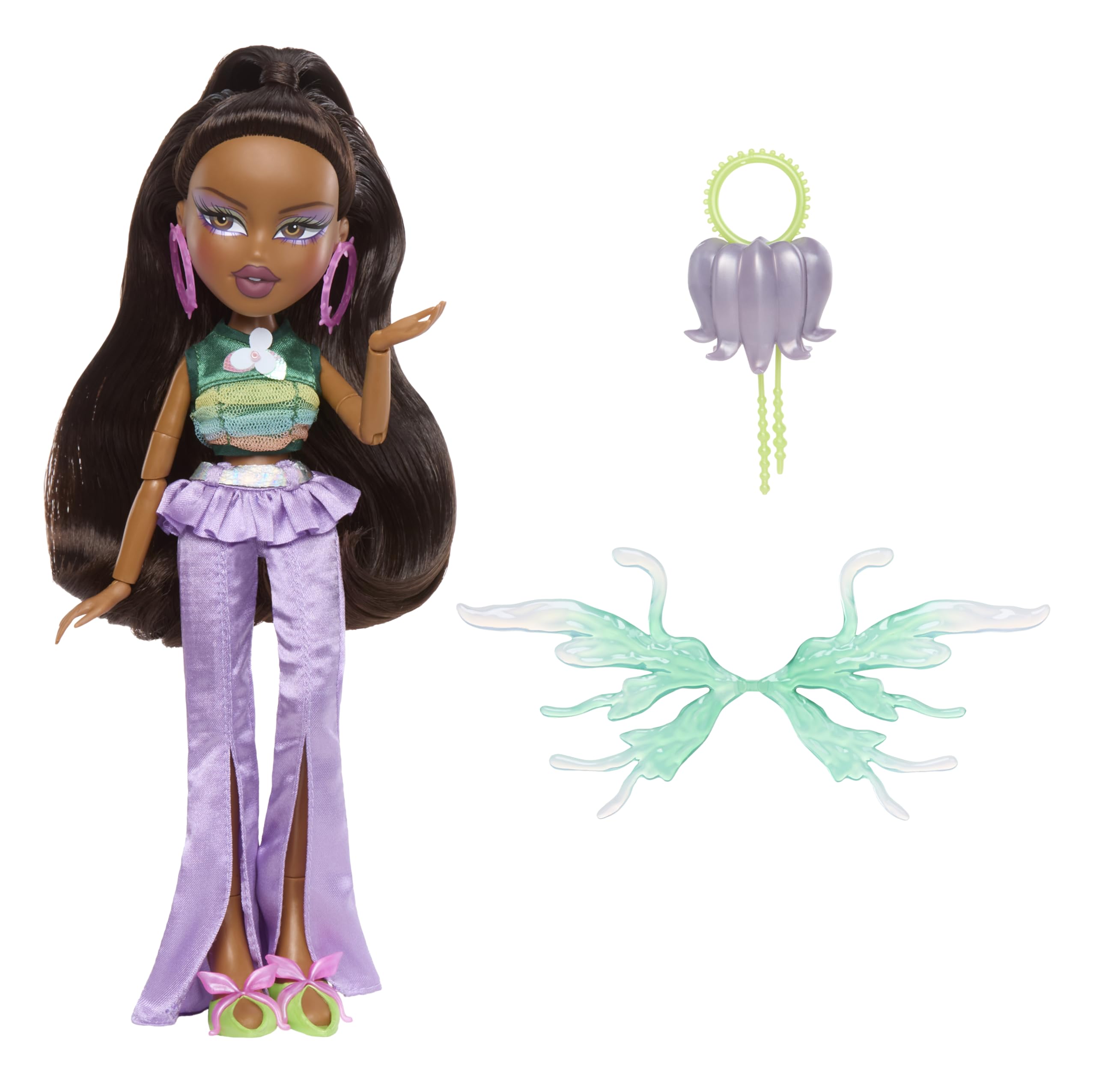 Bratz Fashion Pixiez Sasha - Collectible Doll with Transformable Wings, Fashion Outfit & Accessories, 11.5 inch 4