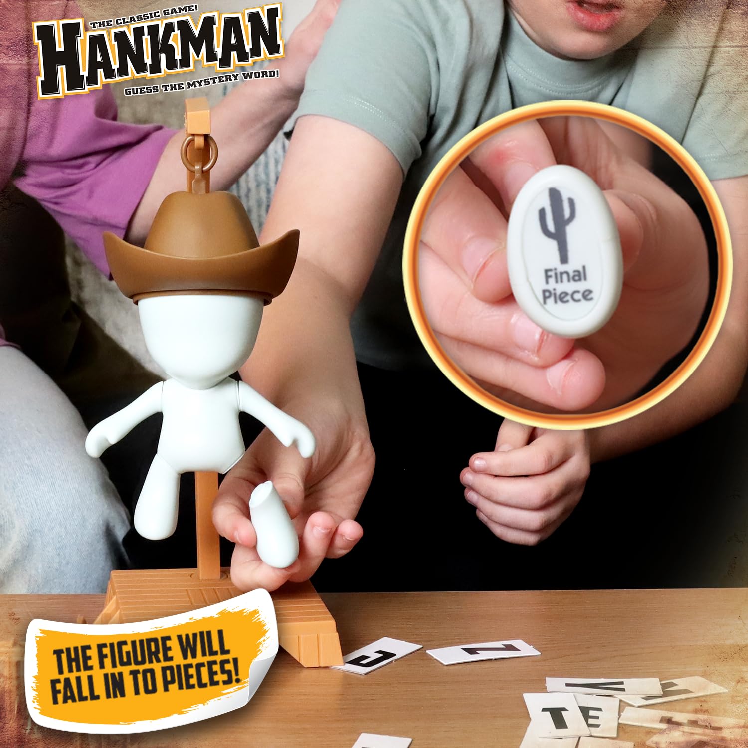 Hankman The Official Guess Mystery Word Game - Magnetic, 2+ Players, Ages 6+