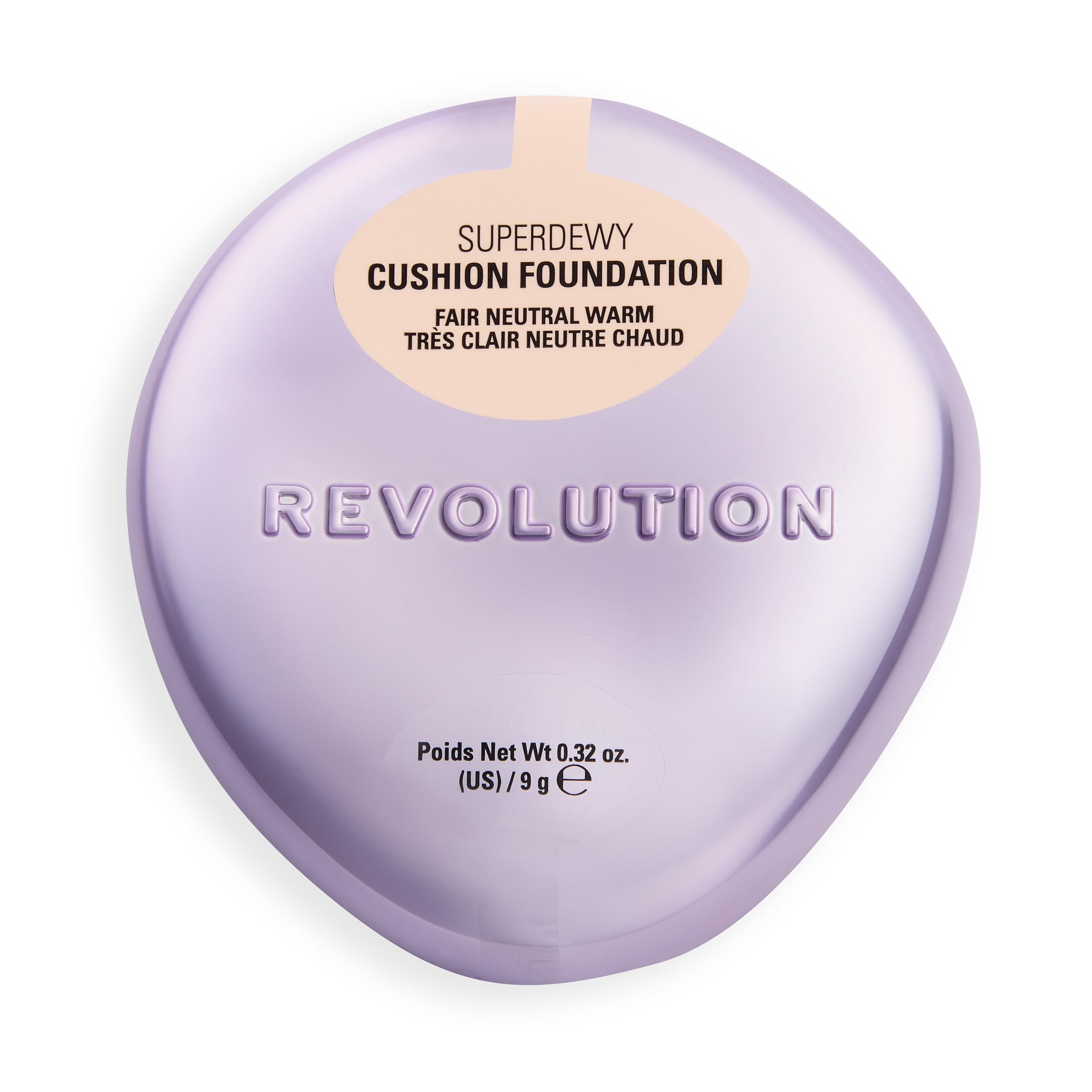 Revolution Beauty London Superdewy Cushion Foundation - Buildable Coverage, Hydrating Finish | Fair Warm