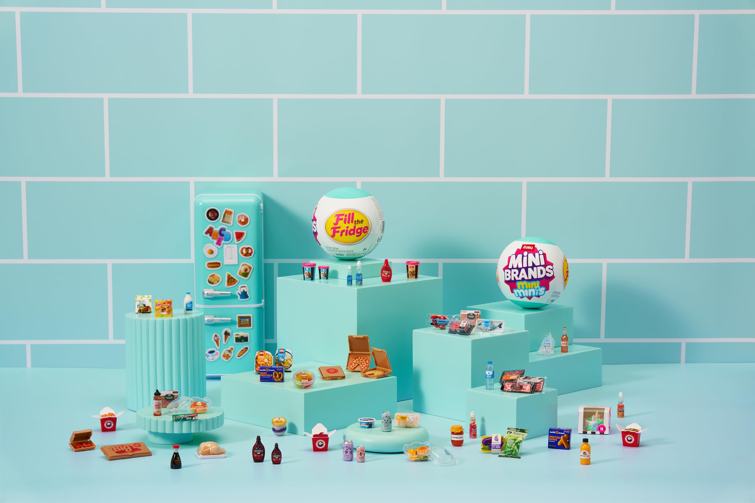 Mini Brands Fill The Fridge Playset with UV Light by ZURU | Includes 2 Exclusive Minis | Ages 8+ 4