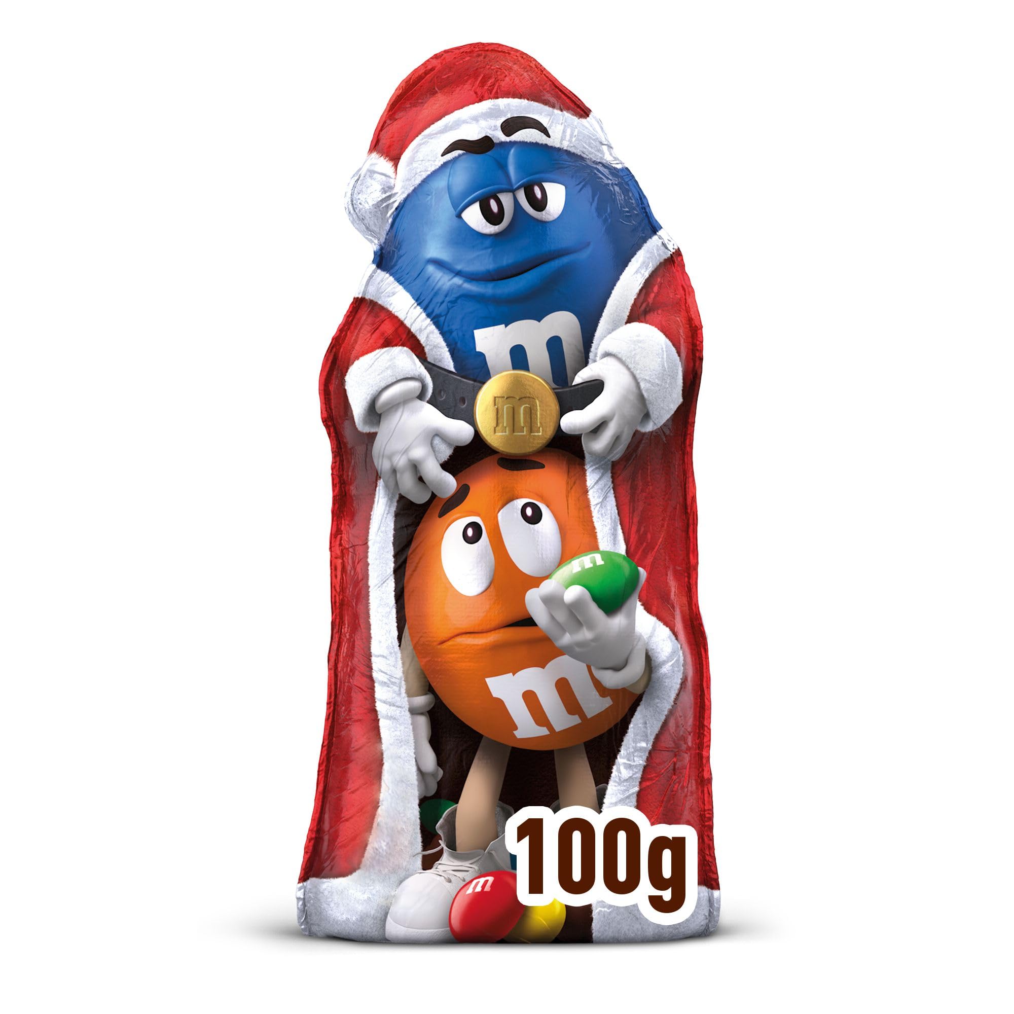 M&M's - Milk Chocolate Christmas Santa Hollow Figure with Mini M&M's (100g) 6
