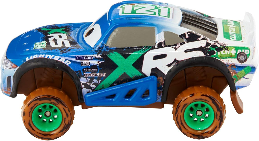 Disney Pixar Cars GFP47 XRS Mud Racing Die-Cast Vehicles, 1:55 Scale, Multicolour