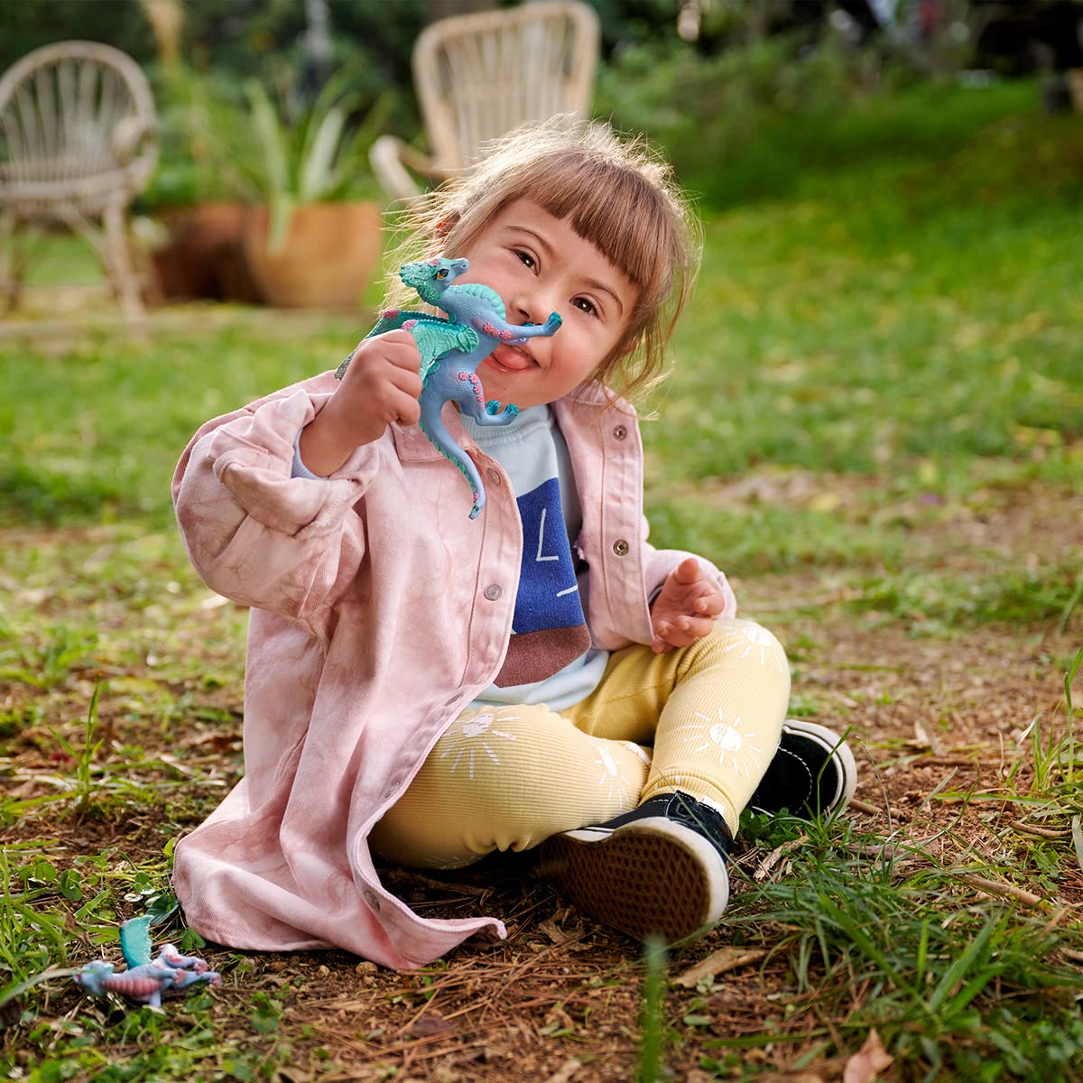 Schleich 70592 Flower Dragon and Child Bayala - Fantasy Playset for Kids 6