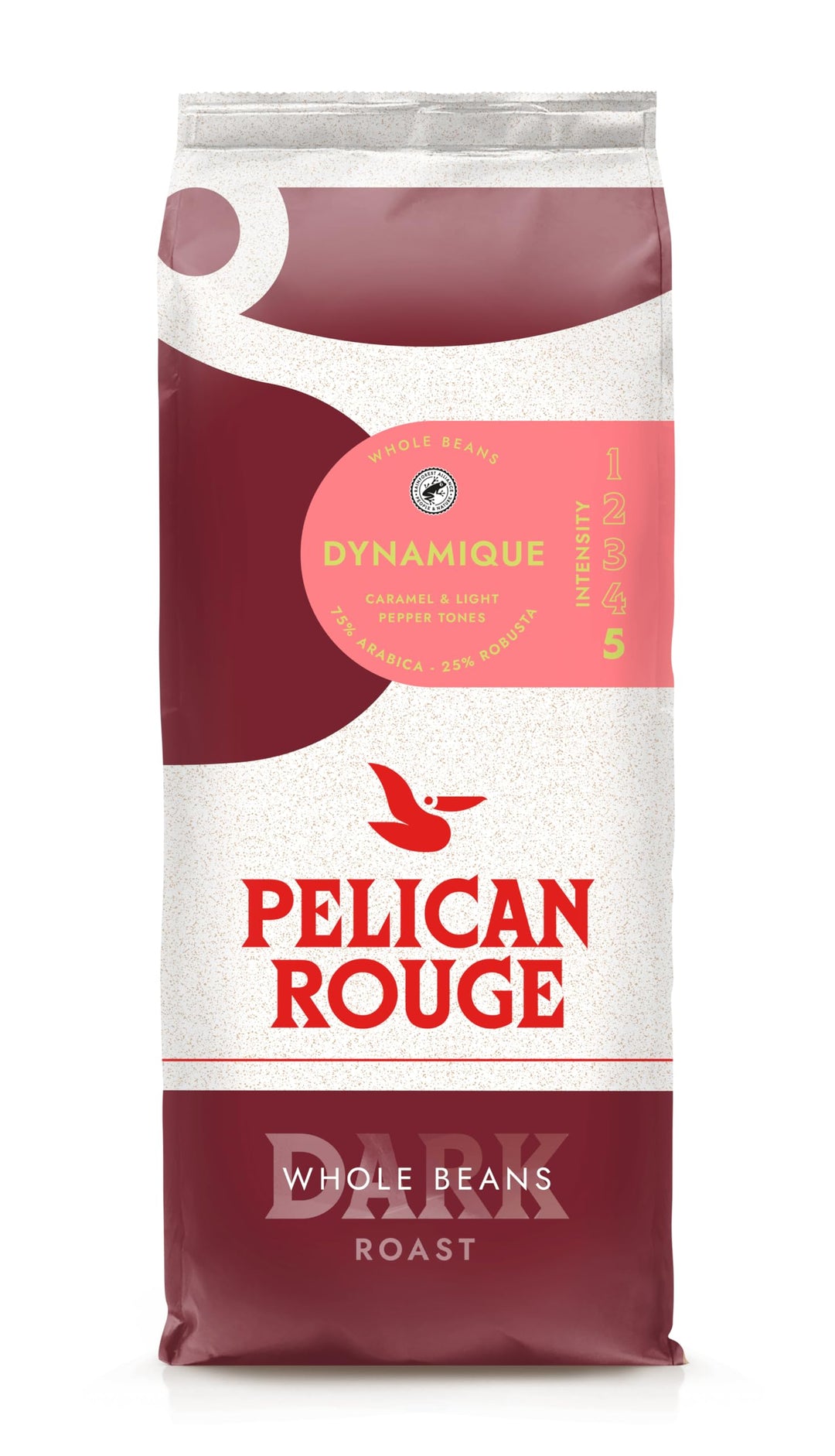 Pelican Rouge DYNAMIQUE Whole Dark Roasted Coffee Beans | 75% Arabica | Rainforest Alliance Certified