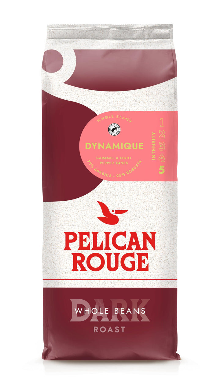 Pelican Rouge DYNAMIQUE Whole Dark Roasted Coffee Beans | 75% Arabica | Rainforest Alliance Certified