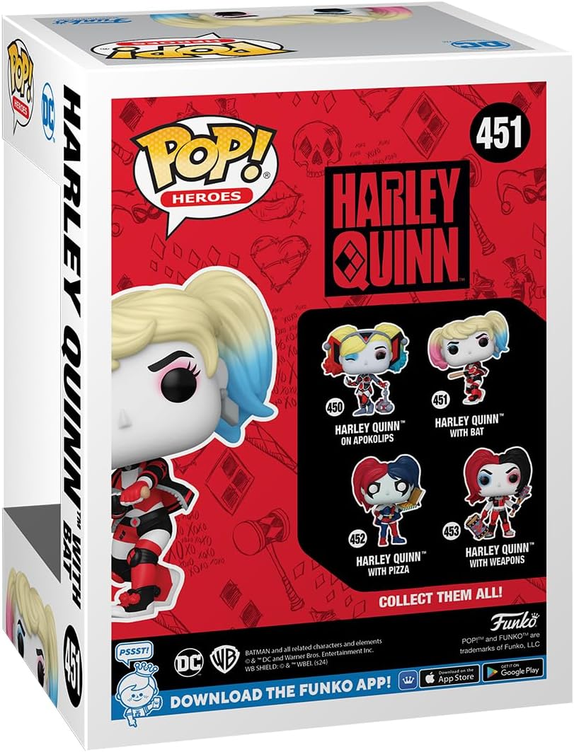 Funko Pop! Heroes: DC - Harley Quinn With Bat - Collectable Vinyl Figure - Gift