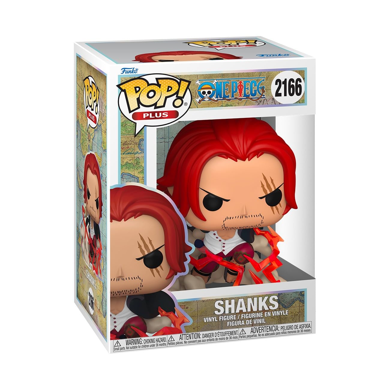Funko Pop! Animation: One Piece - Shanks Collectable Vinyl Figure | Model 90566 | 3.75 in