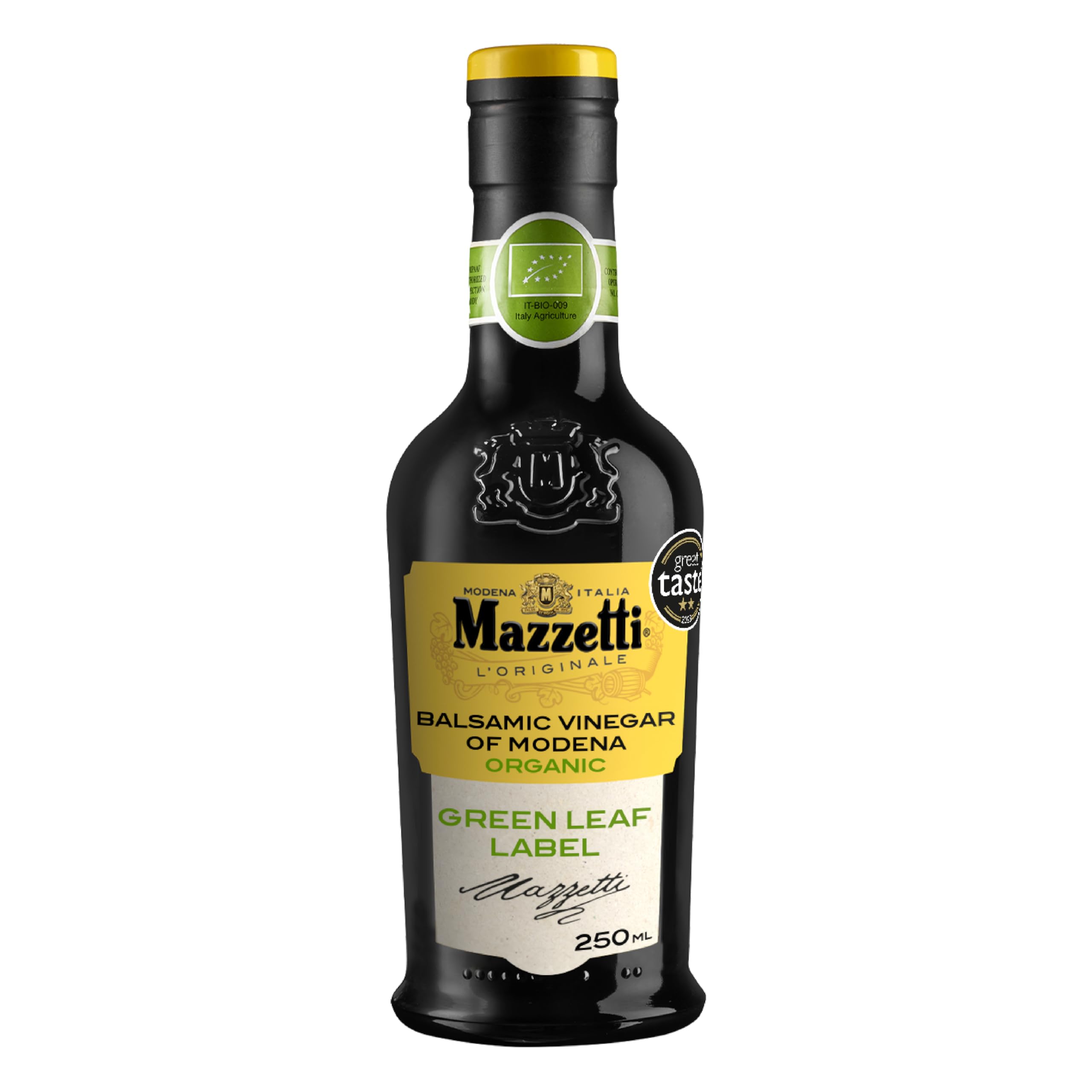 Mazzetti Organic Balsamic Vinegar - 250ml Bottle | Ideal for Salads