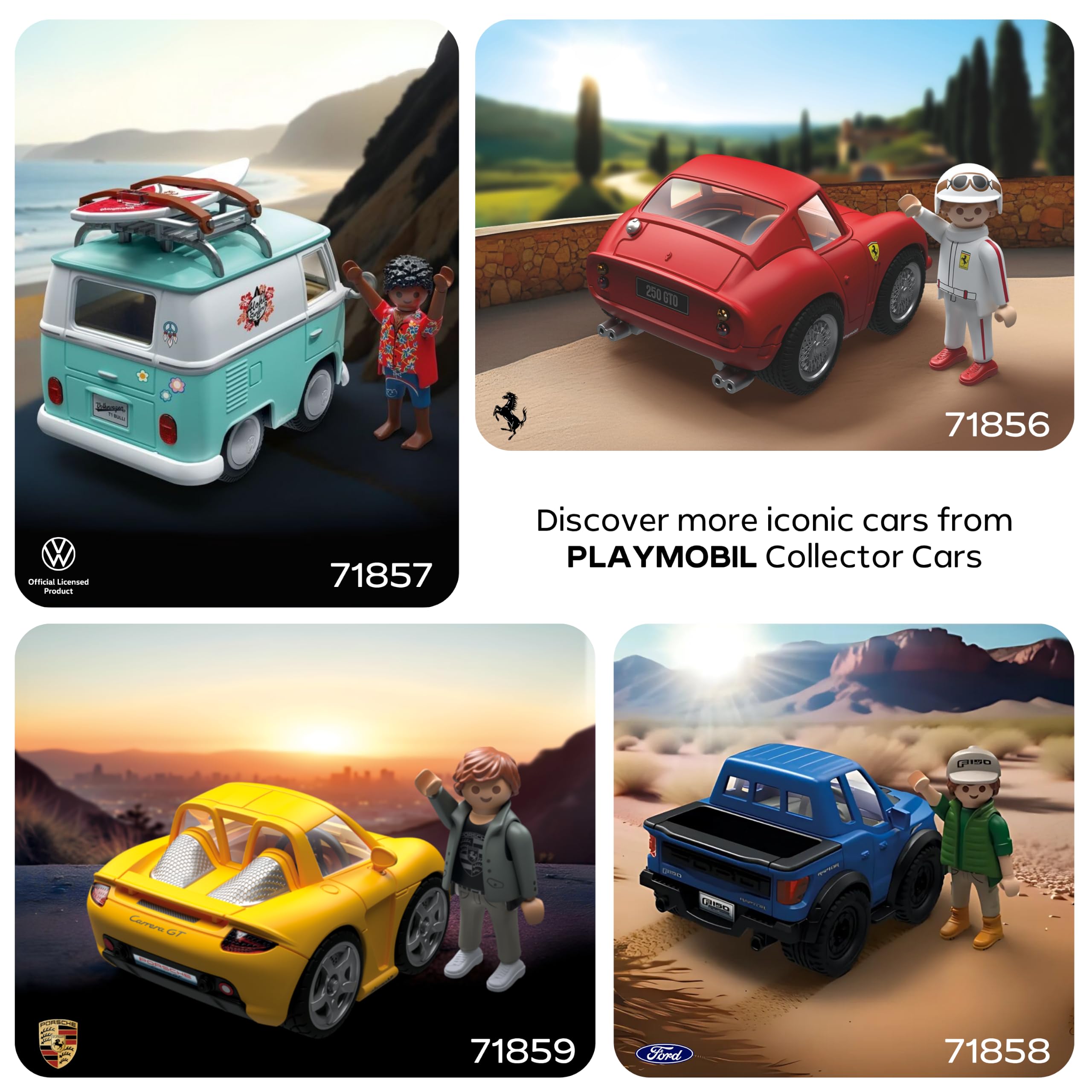 Playmobil Mercedes-Benz 300 SL Icon Cars - Collector's Edition Sports Car with Figure | Ages 4+ 6