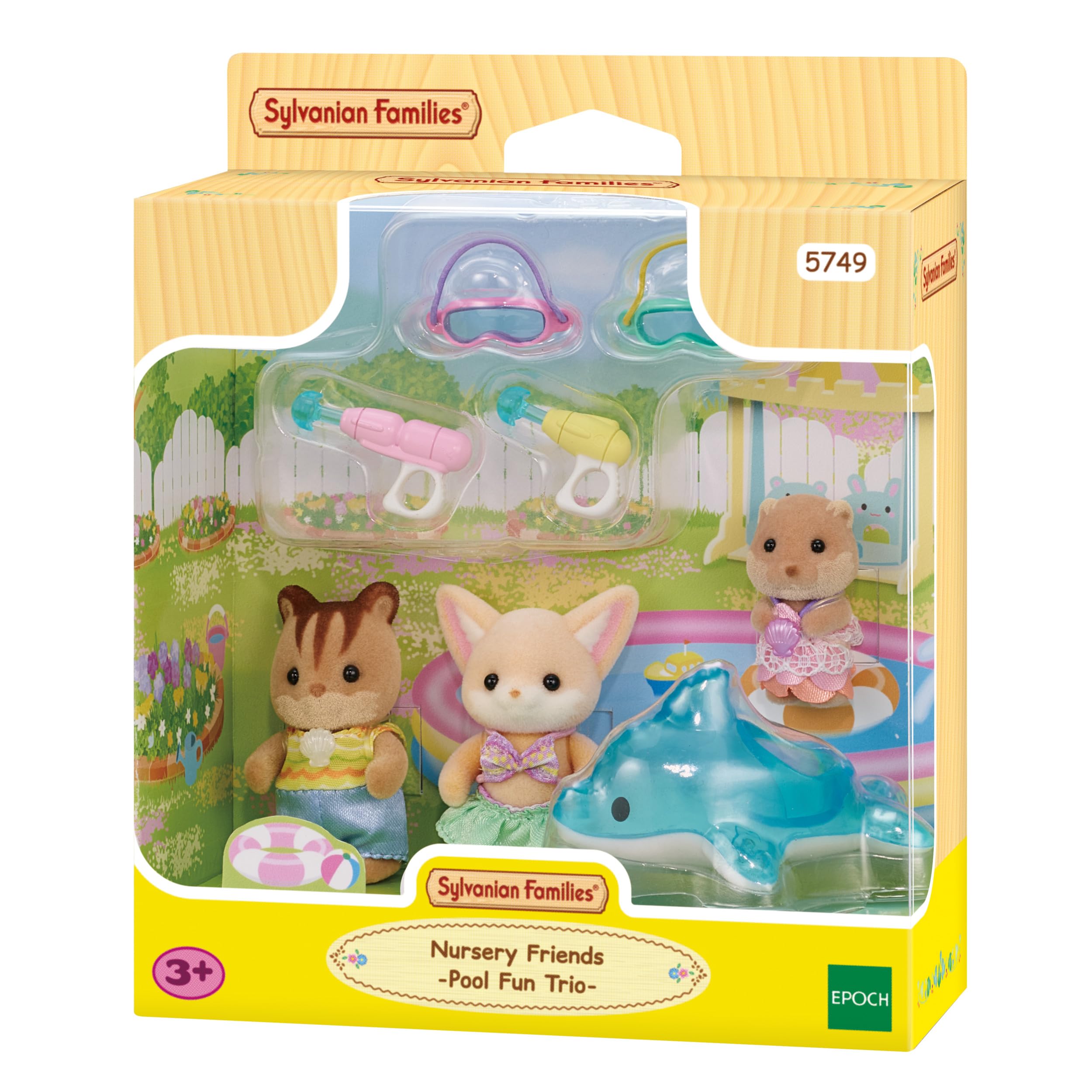 Sylvanian Families Nursery Friends Pool Fun Trio Playset - Ages 3+ | Model 5749