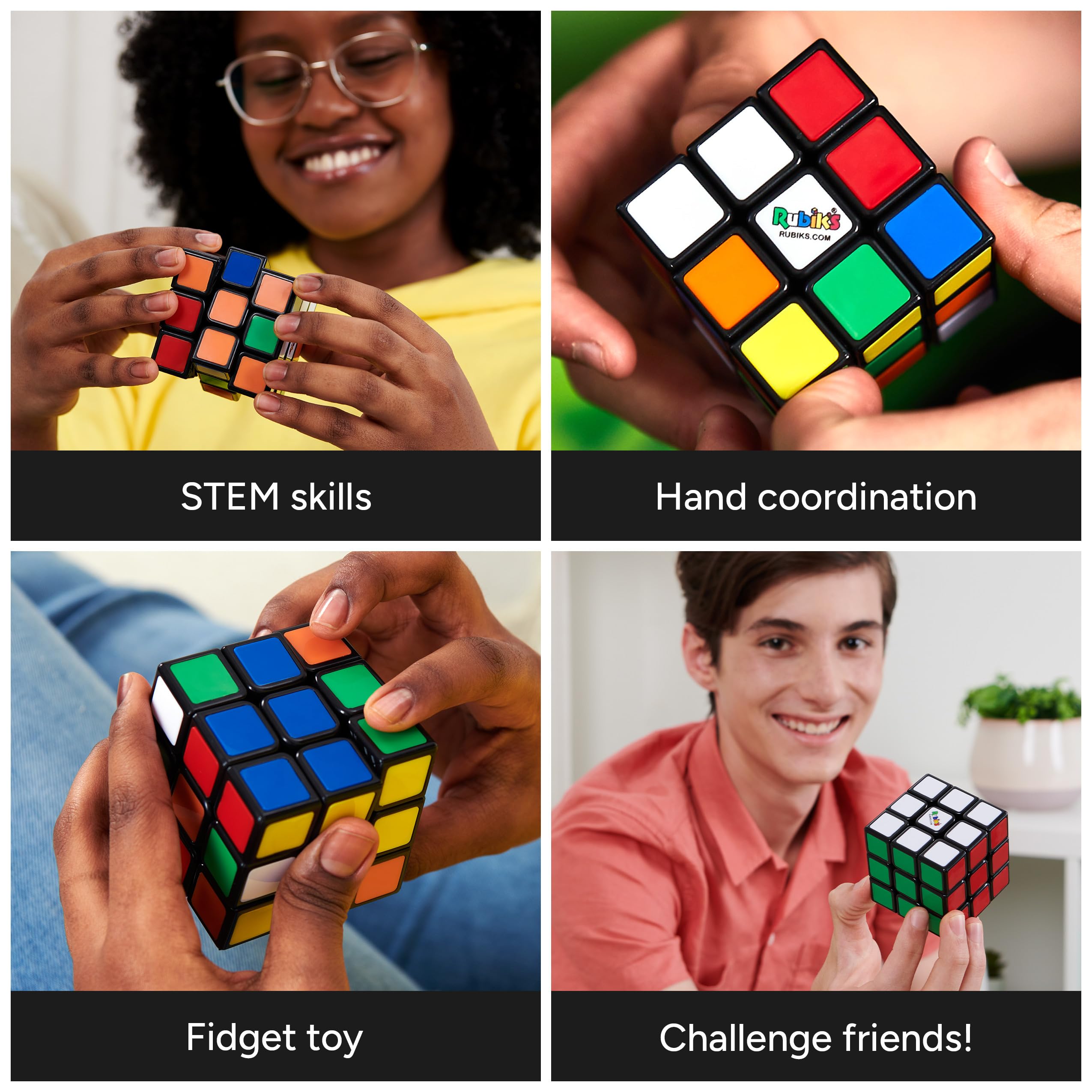 Rubik's Original 3x3 Colour-Matching Puzzle Cube | Classic Brain Teaser | Ages 8+ 4