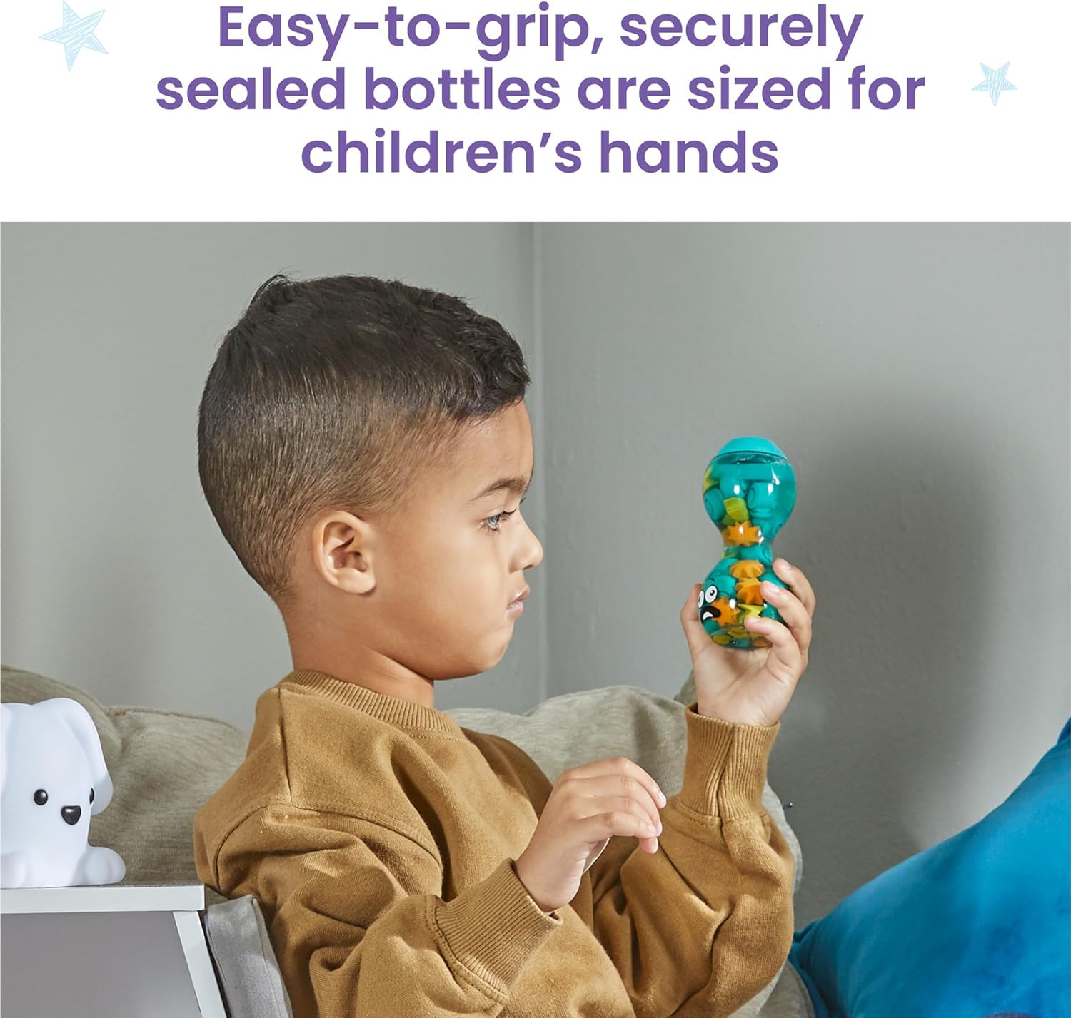 Learning Resources Express Your Feelings Sensory Bottles - Calm & Overwhelmed, Ages 3-7 5