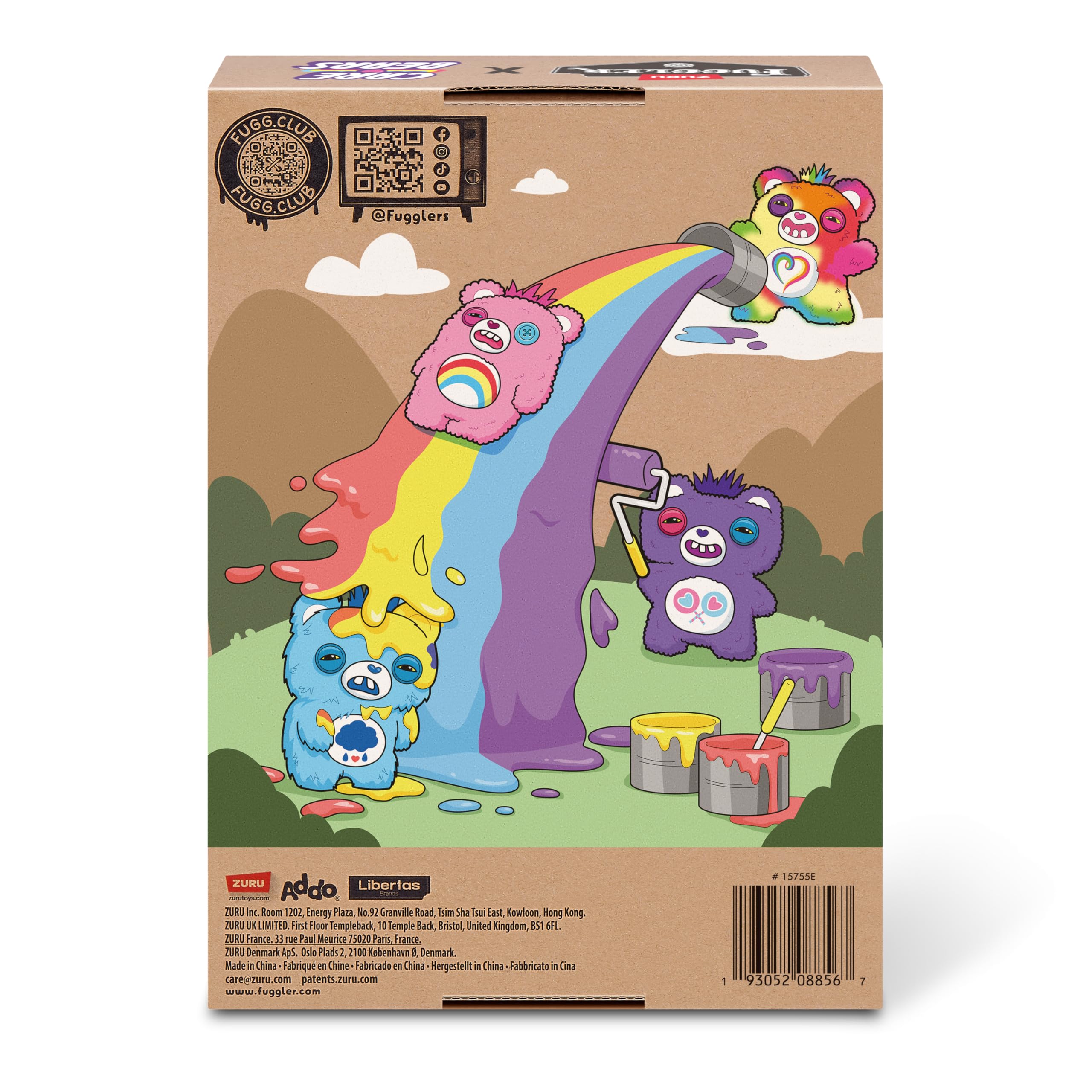 Fuggler Care Bears Plush Toy - Share Bear | 9-Inch | Polyester | Ages 4+ 7