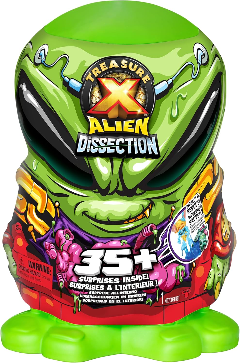 Treasure X Mega Alien Dissection - 12" Alien Playset with 35+ Surprises, Ages 5+ 1