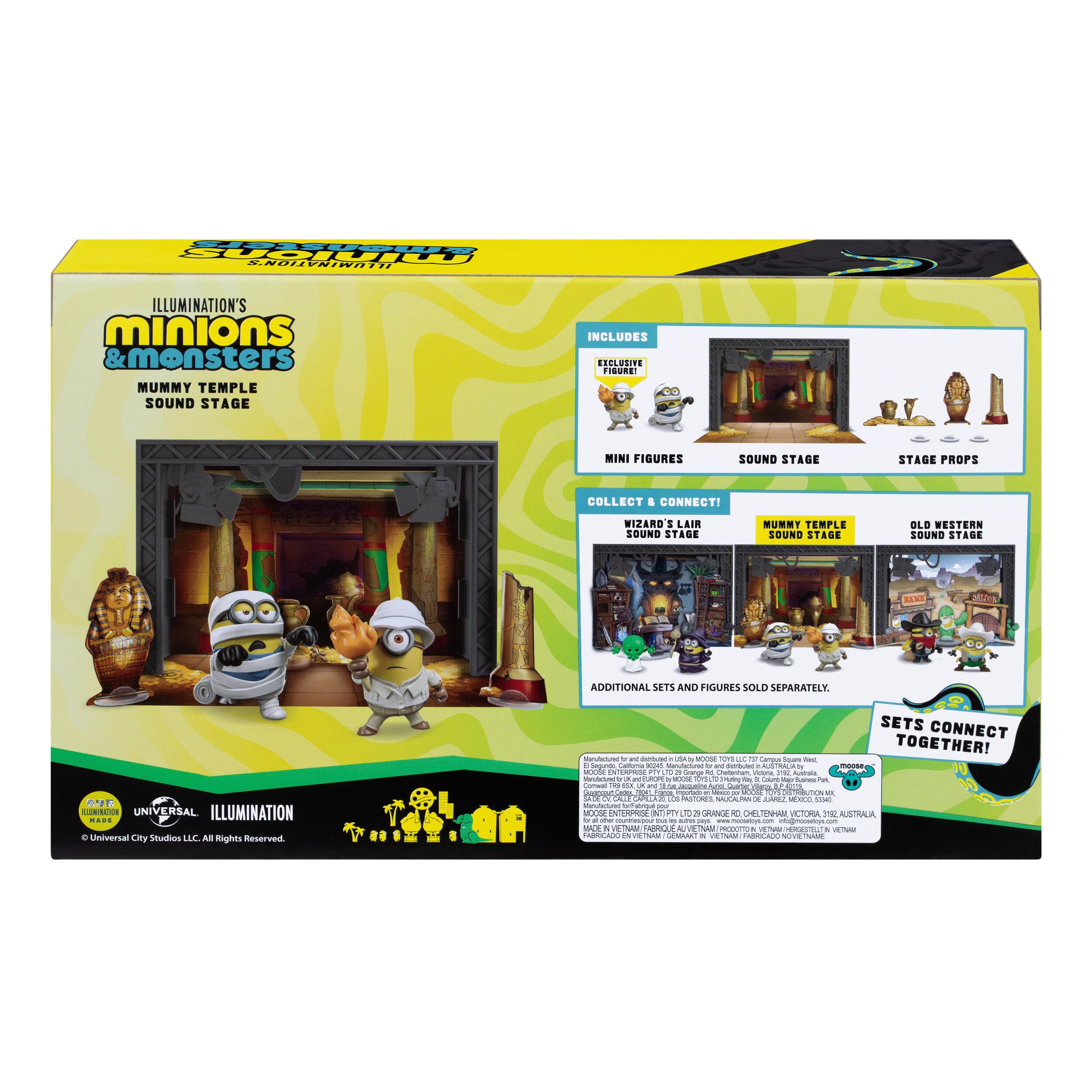 MINIONS Mummy Temple Sound Stage Action Figure Set | Ages 4+ | Includes 2 Figures