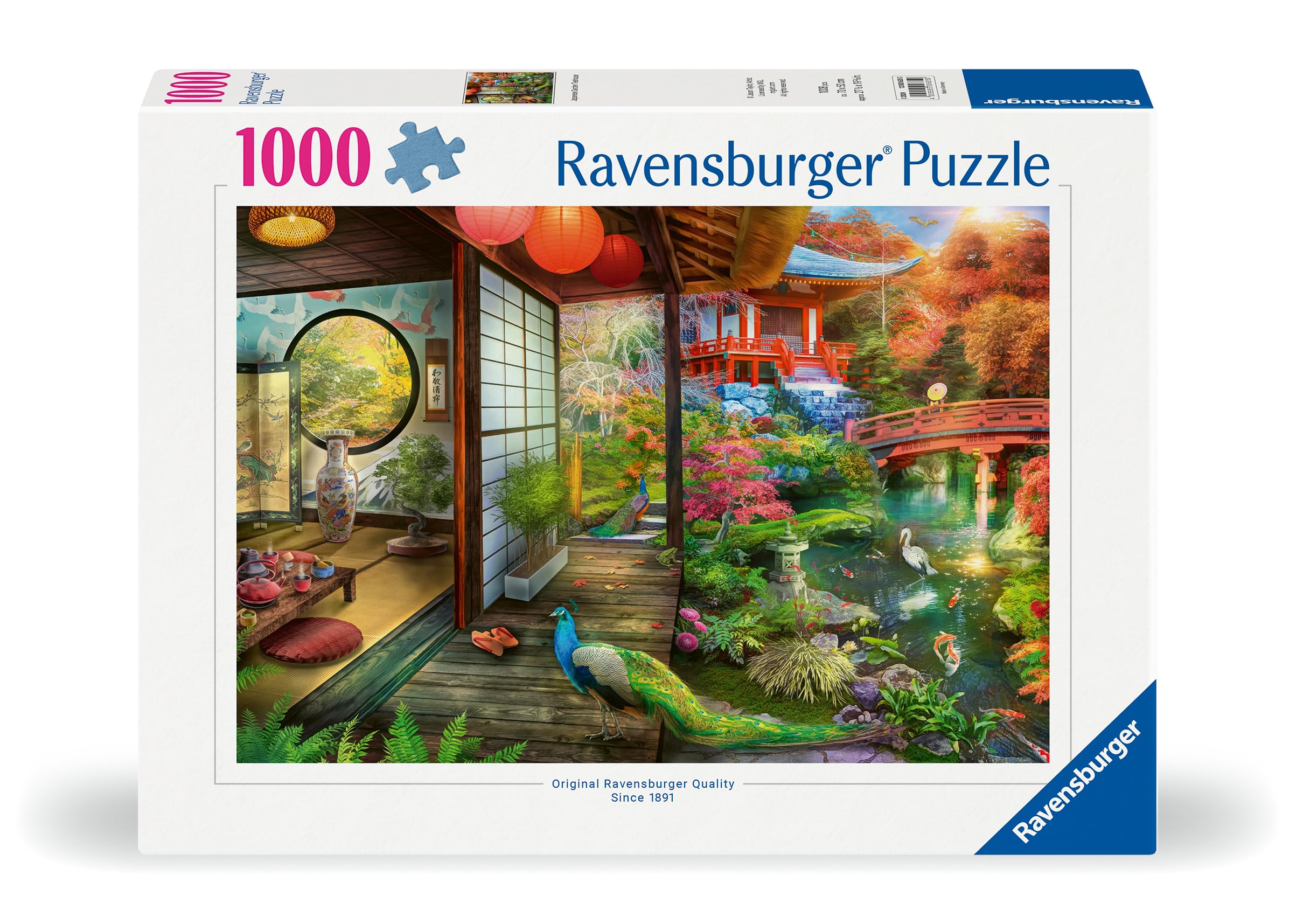 Ravensburger Japanese Garden Teahouse Jigsaw Puzzle - 1000 Pieces for Adults | Glare-Free Finish 2
