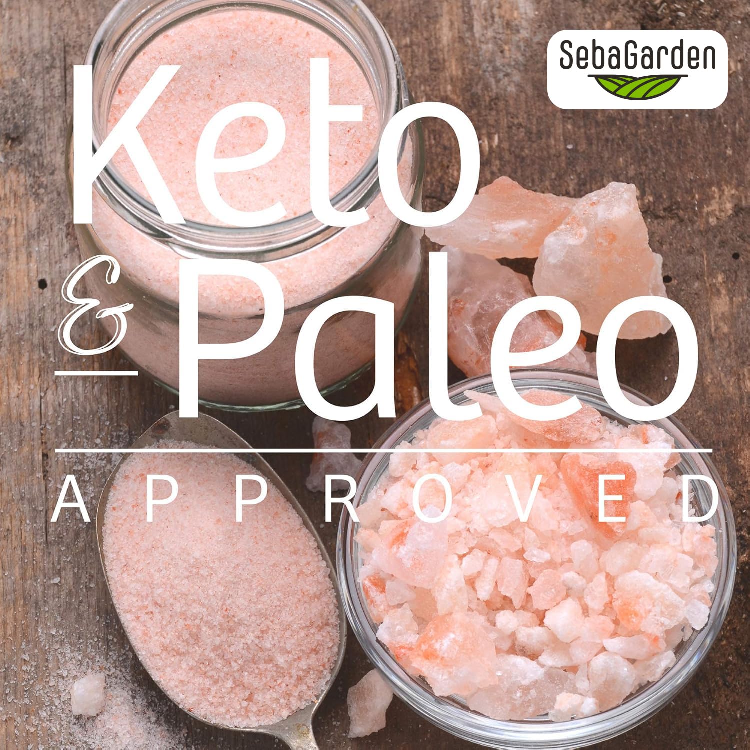 Seba Garden 100% Pure Himalayan Pink Salt - Extra Fine Gourmet Cooking Salt | 1kg Resealable Doypack 6