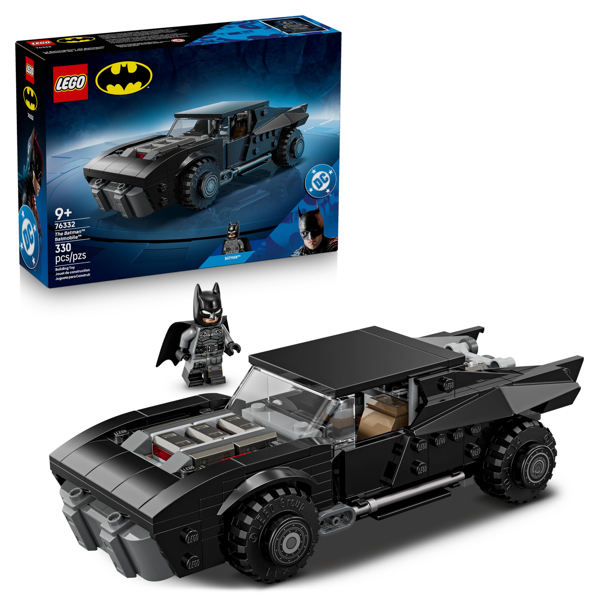 LEGO DC The Batman Batmobile Car Toy Model Kit 76332 for Ages 9+