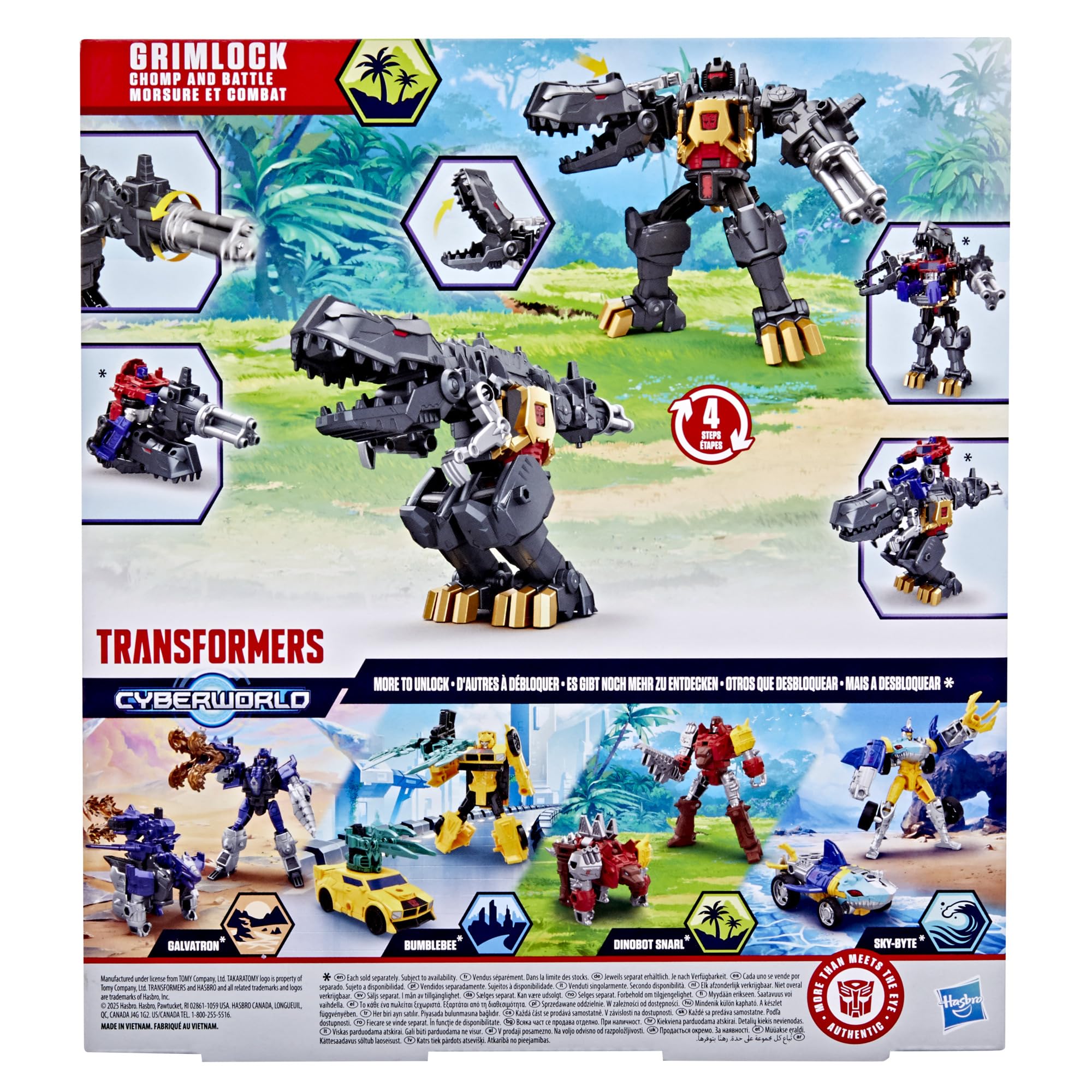 Transformers Grimlock Chomp & Battle Action Figure - 22.5 cm Robot | Converts in 4 Steps 12
