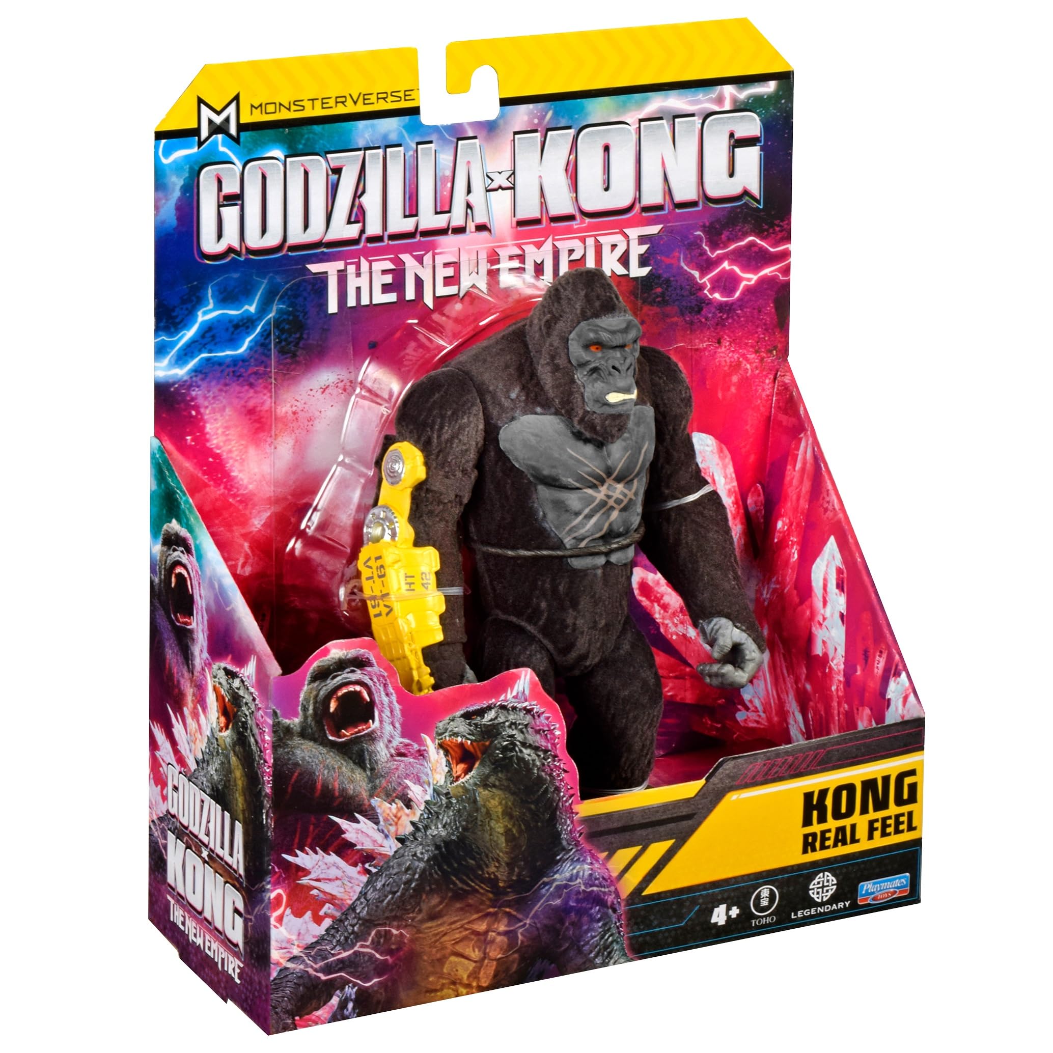 MonsterVerse Godzilla x Kong Real Feel Kong Action Figure | 6-Inch Scale | Ages 4+ 5