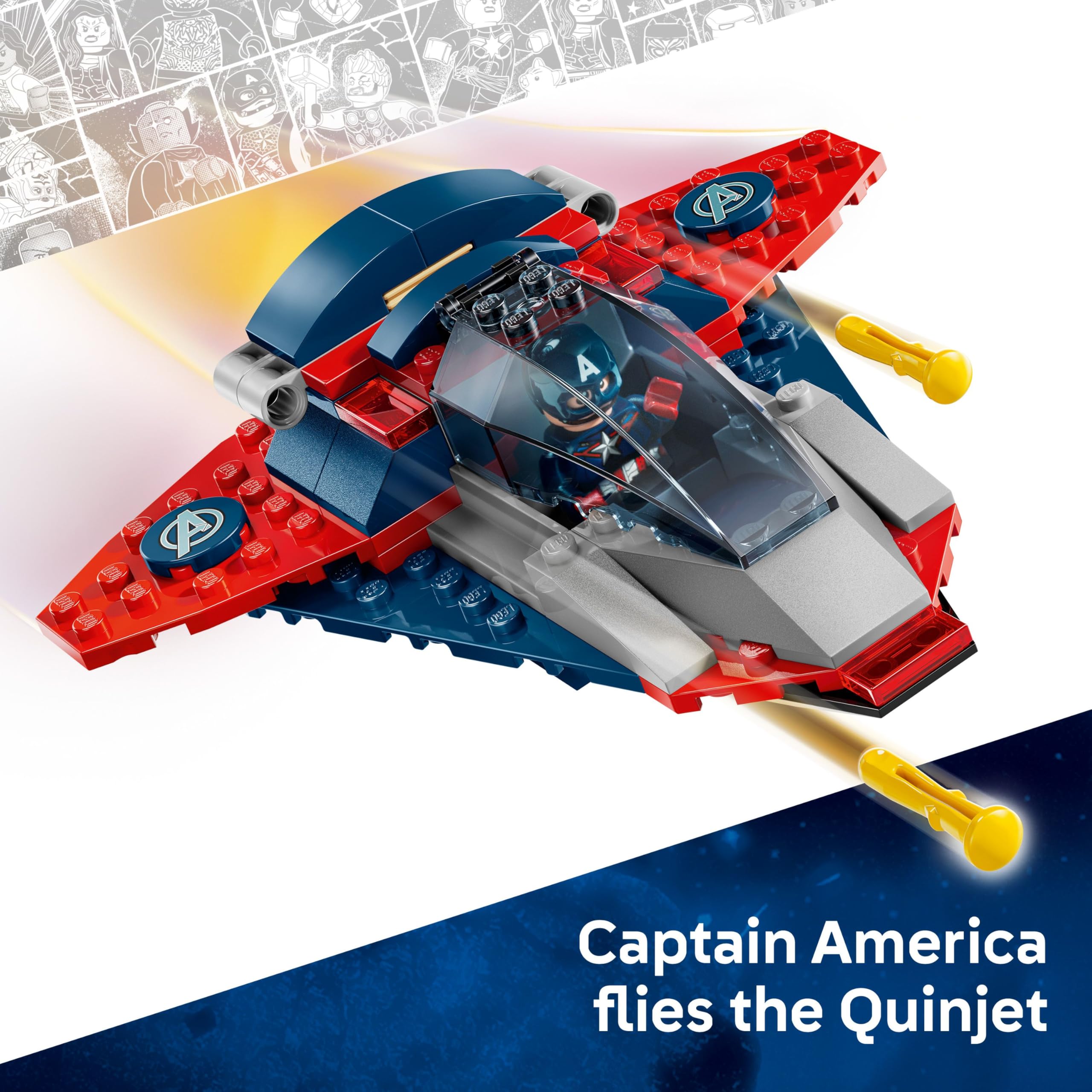 LEGO Marvel Captain America vs. Thanos Building Set 76319 for Ages 4+ 7
