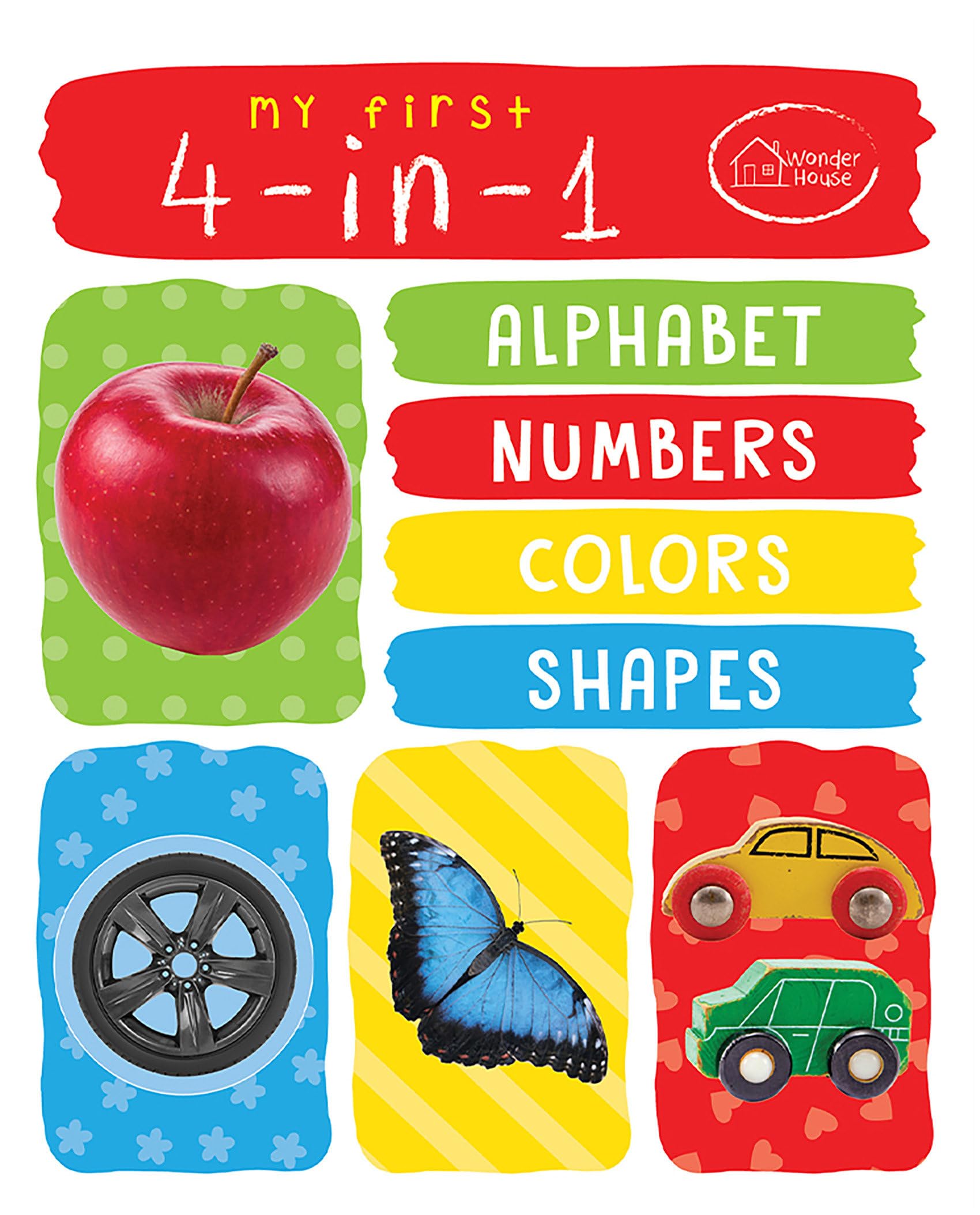 Wonder House My First 4 In 1 Alphabet Numbers Colours Shapes Padded Board Book 1