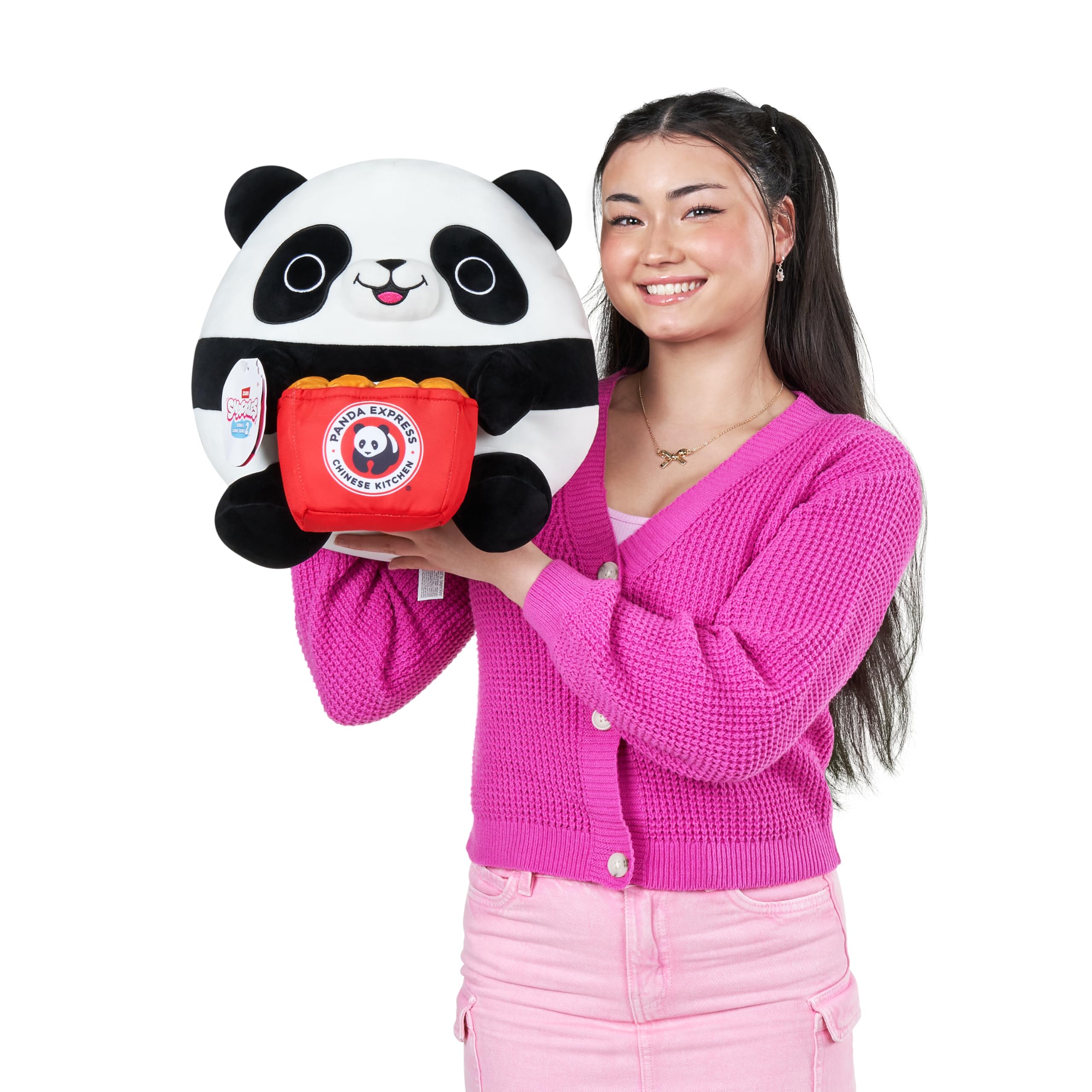 Snackles Snack Swap Panda 35 cm Cuddly Soft Doll by ZURU | Panda Express Orange Chicken Color | Unisex 4