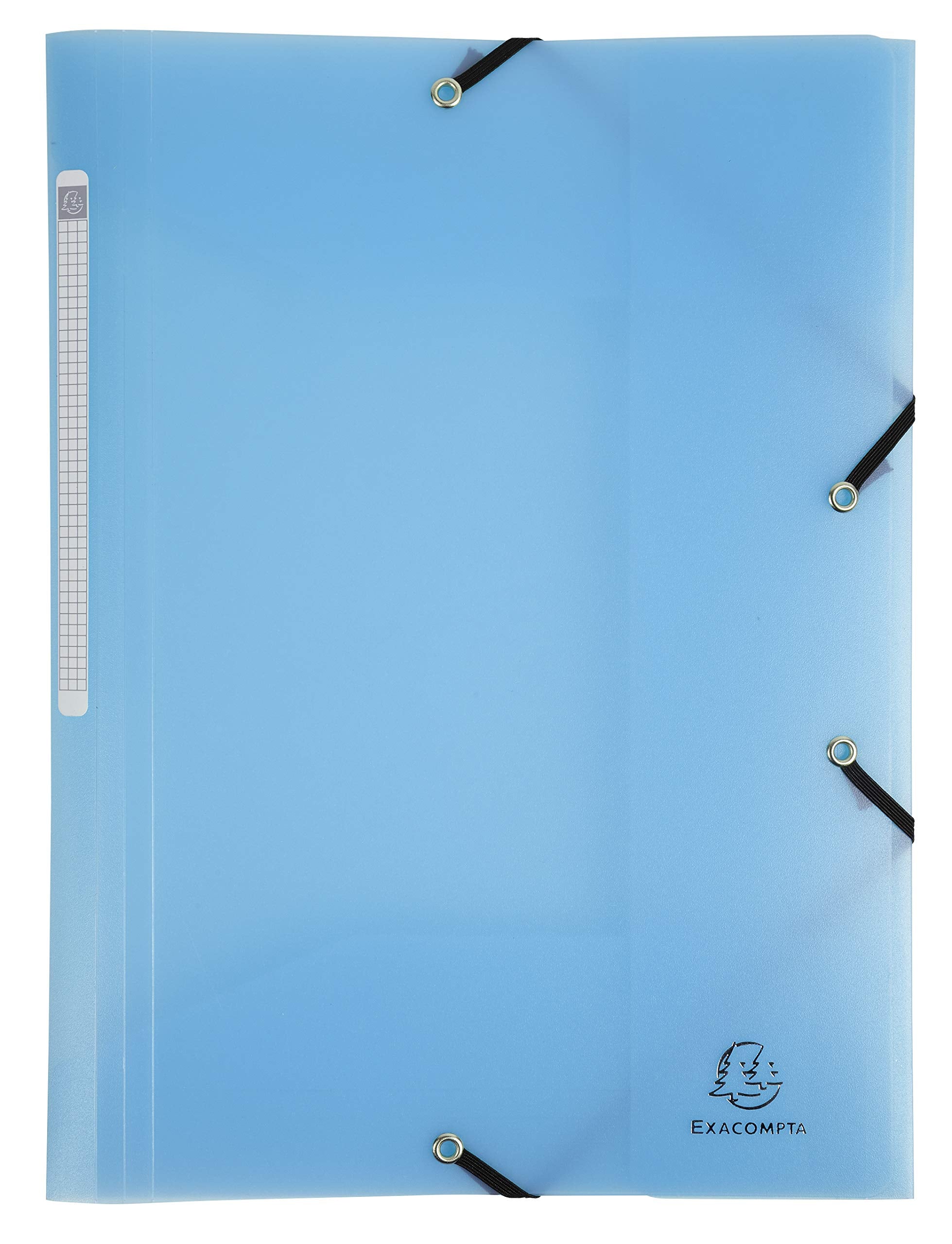 Exacompta Chromaline 55170E Elasticated 3-Flap File Folders | A4, 250 Sheets, Pack of 5 Pastel Colours