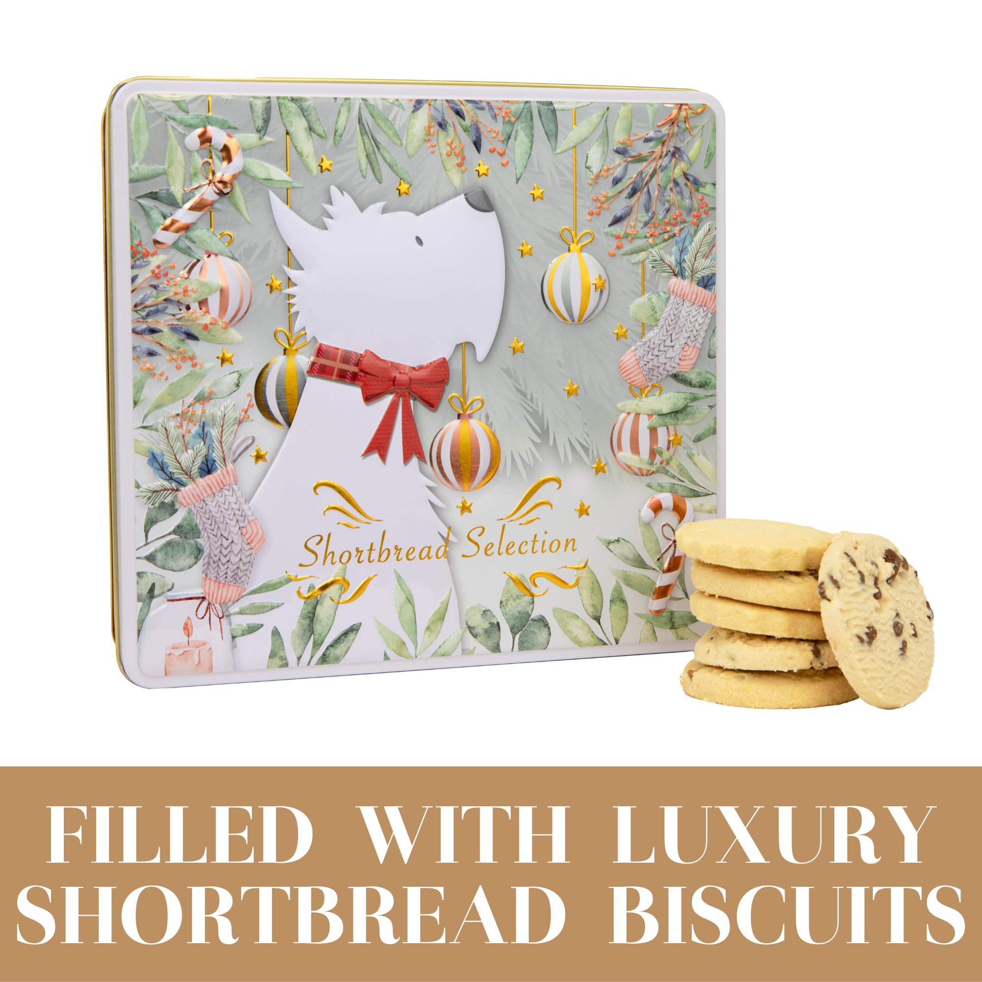 The Silver Crane Co. - Scottie Dog Biscuits Tin Traditional Scottish Shortbread Gift Set 11