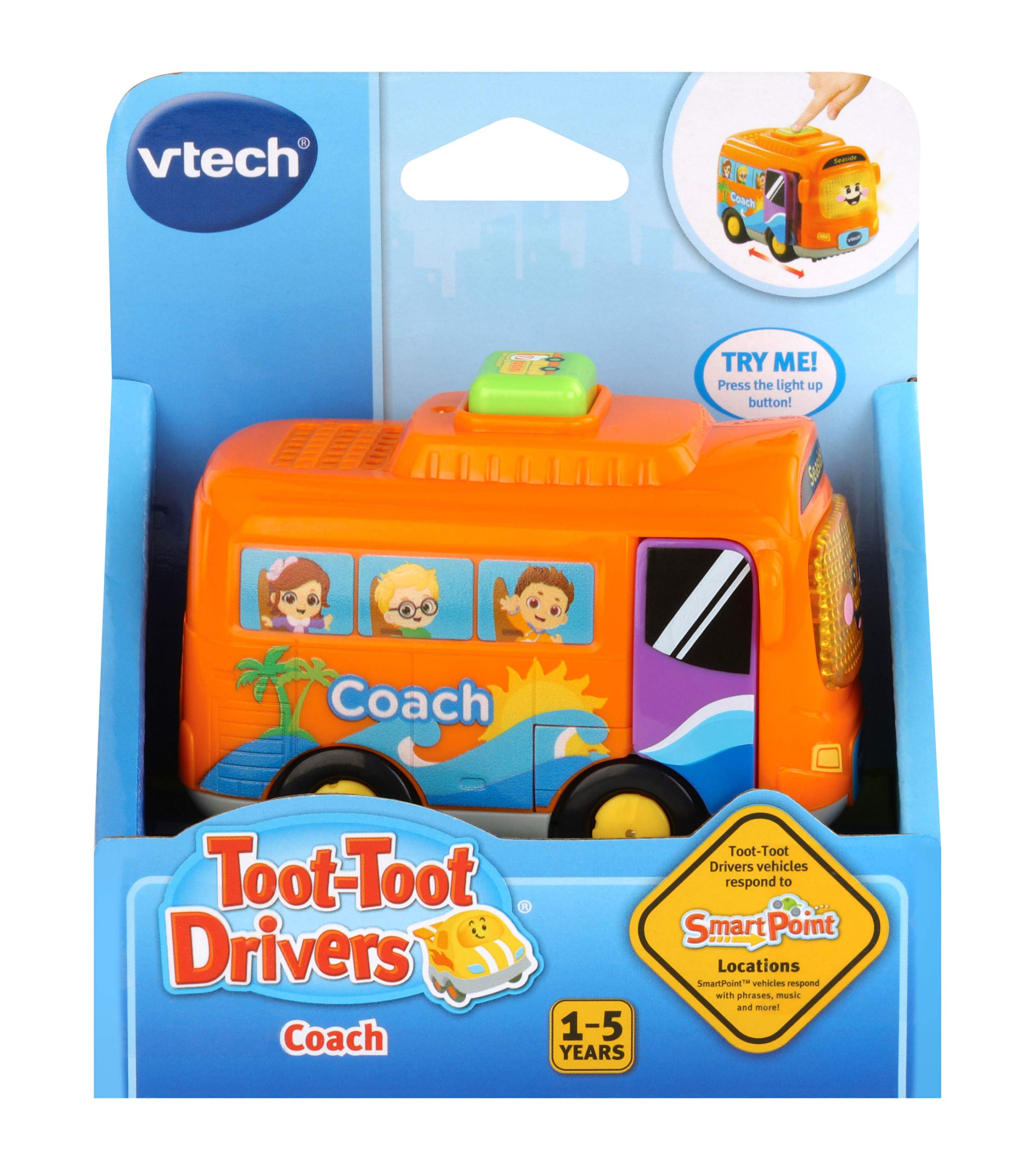 VTech Toot-Toot Drivers Coach - Interactive Sound Toy for Ages 1-5 Years | Music & Lights