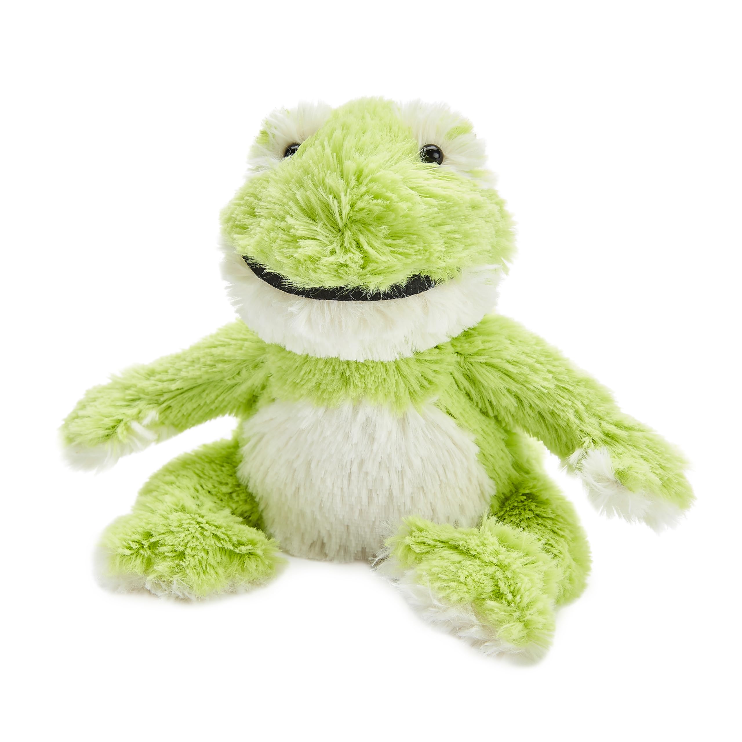 Warmies Plush Frog Junior - Microwaveable Lavender Scented Heatable Toy for Relaxation