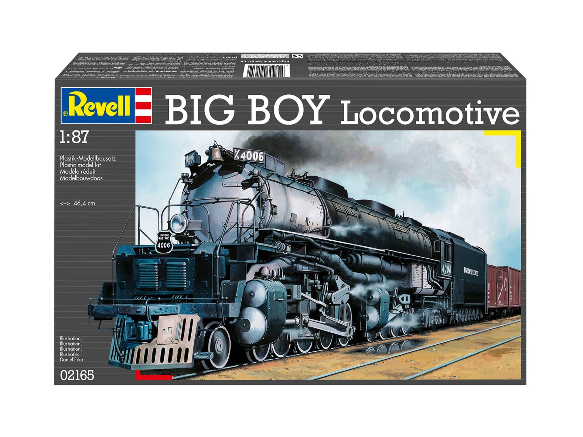 Revell Big Boy Locomotive Model Kit - 1:87 Scale | Plastic | 46.4 cm Length
