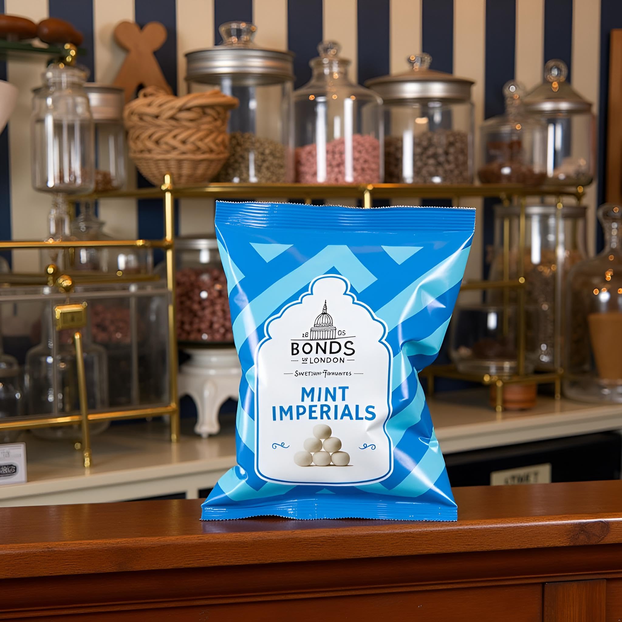 Bonds of London Mint Imperials Retro Peppermint Sweets - 12 x 105g Bags 5