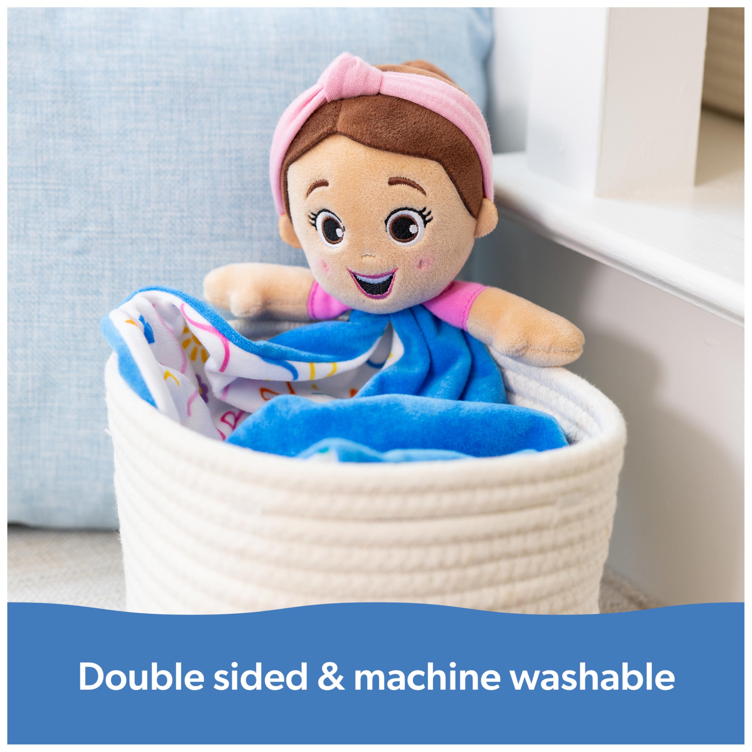 Ms. Rachel Huggable Lovey - Double-Sided Soft Security Blanket for Babies 3M+ 2