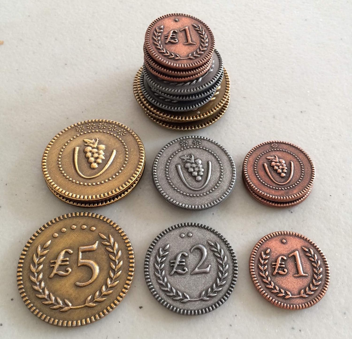 Stonemaier Games Viticulture Metal Lira Coin Upgrade Pack