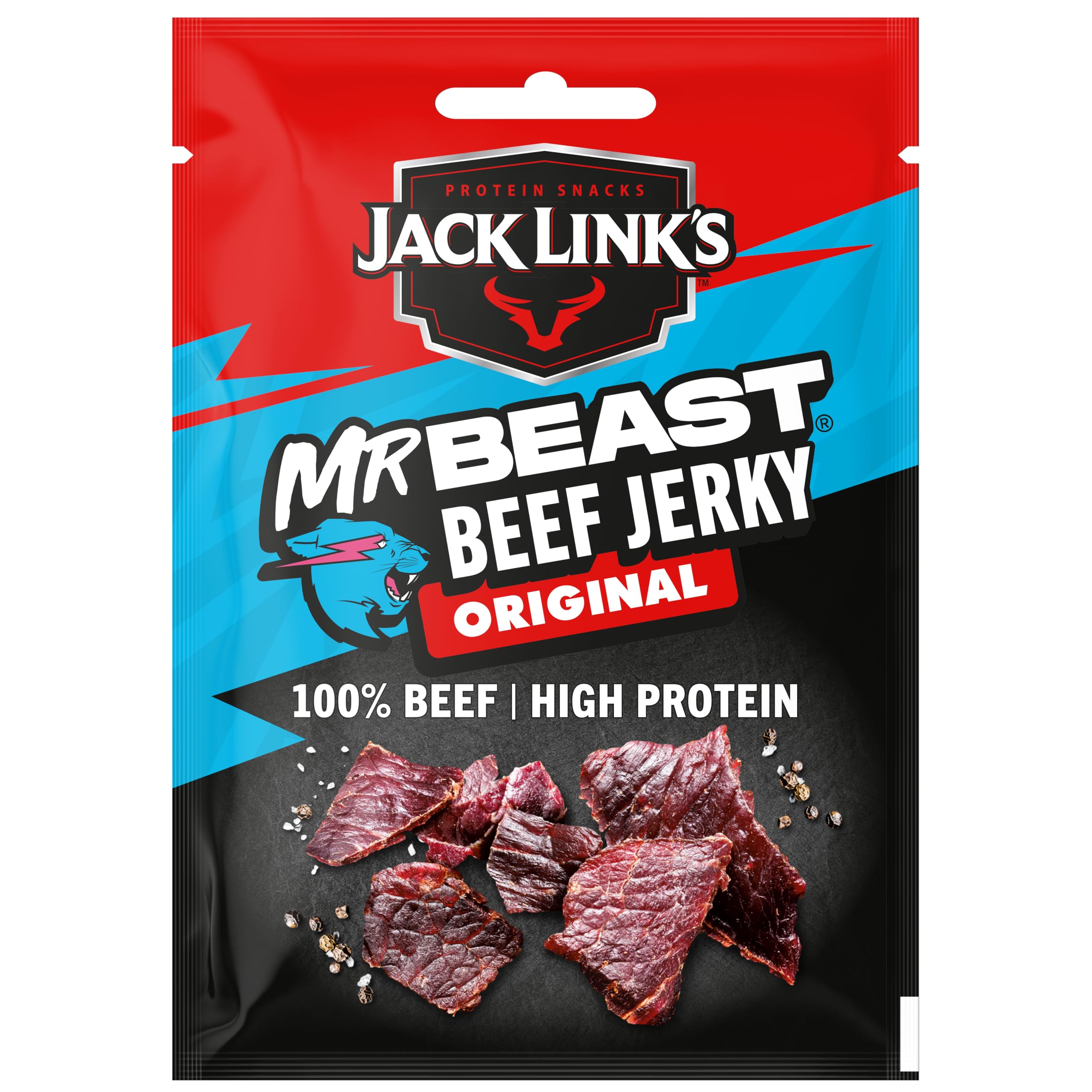 Jack Link's Original Beef Jerky - 60g Bag | High Protein Snack 1