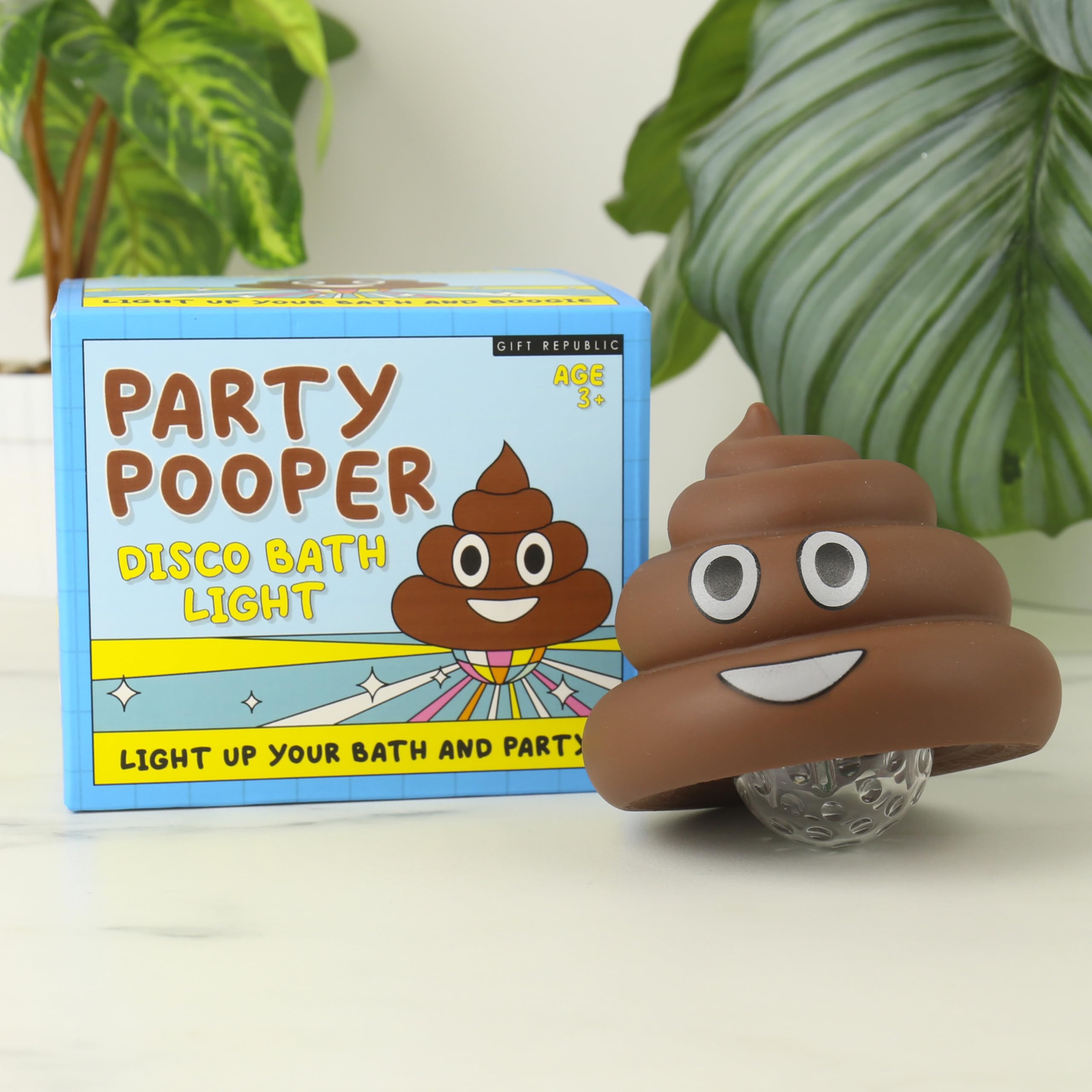 Party Pooper LED Light-up Poop Emoji Bath Toy - Waterproof Fun for Kids 36 Months+ 4