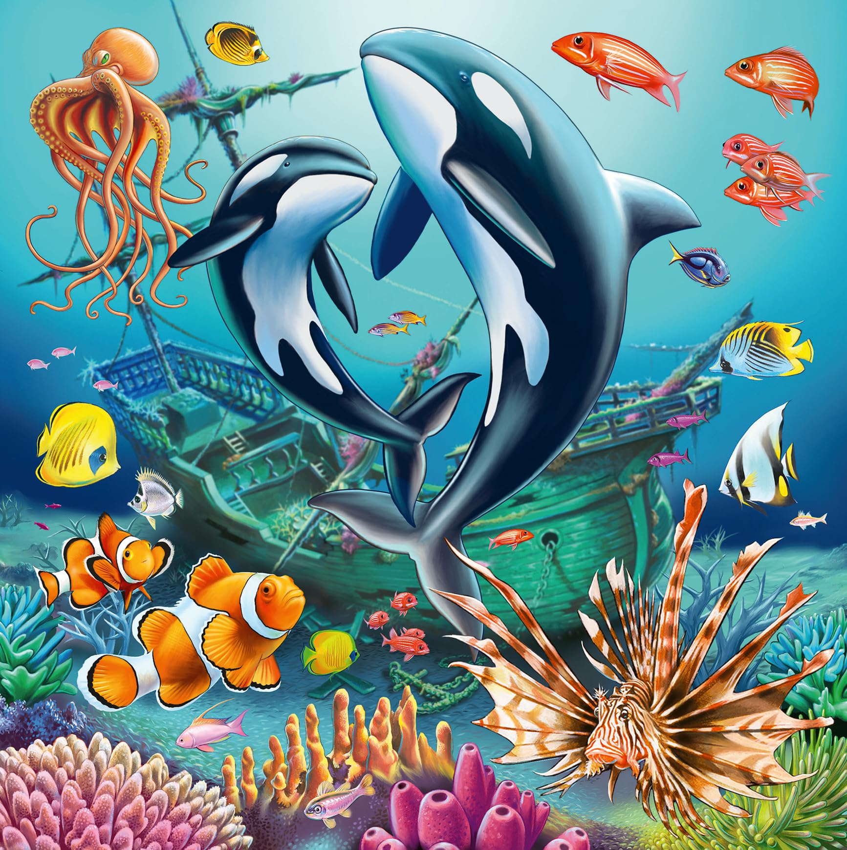 Ravensburger Underwater Sealife Adventure Jigsaw Puzzles - 3 x 49 Pieces | Ages 5+ | FSC Certified 3