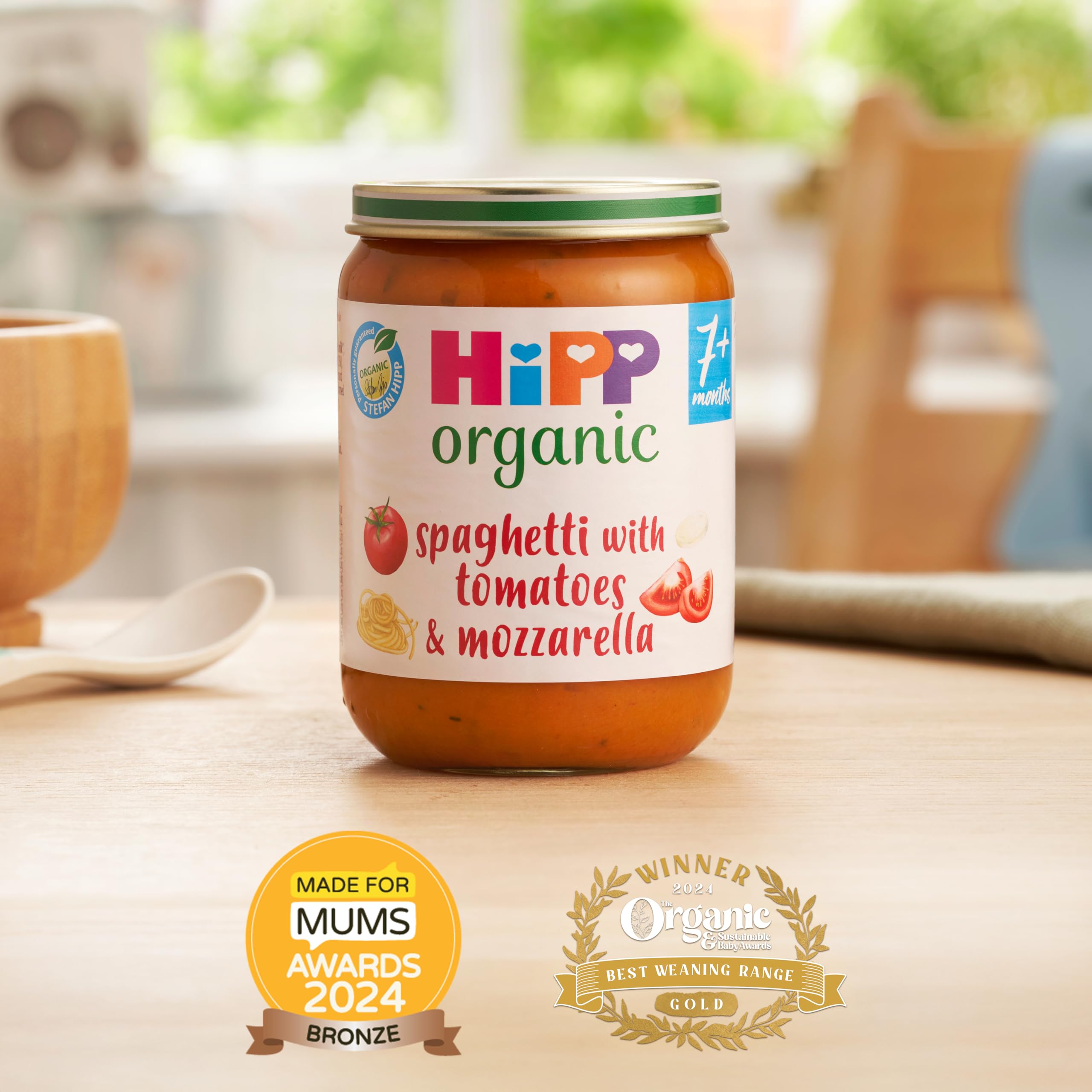 HiPP Organic Spaghetti with Tomatoes & Mozzarella Baby Food Jar | 6 Pack, 7+ Months 2