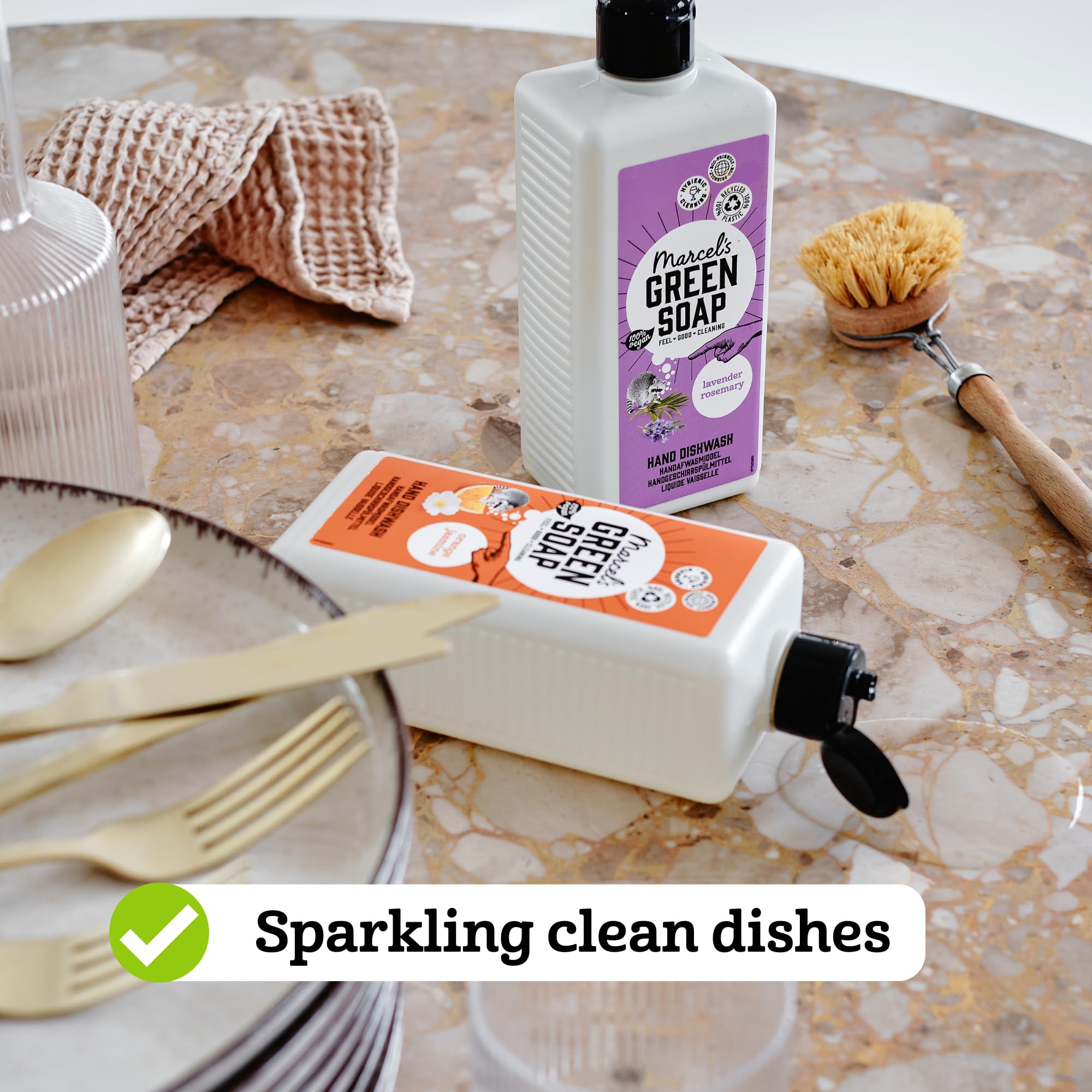 Marcel's Green Soap Washing-Up Liquid Orange & Jasmine - 500 ml - Plant-Based & Biodegradable 2
