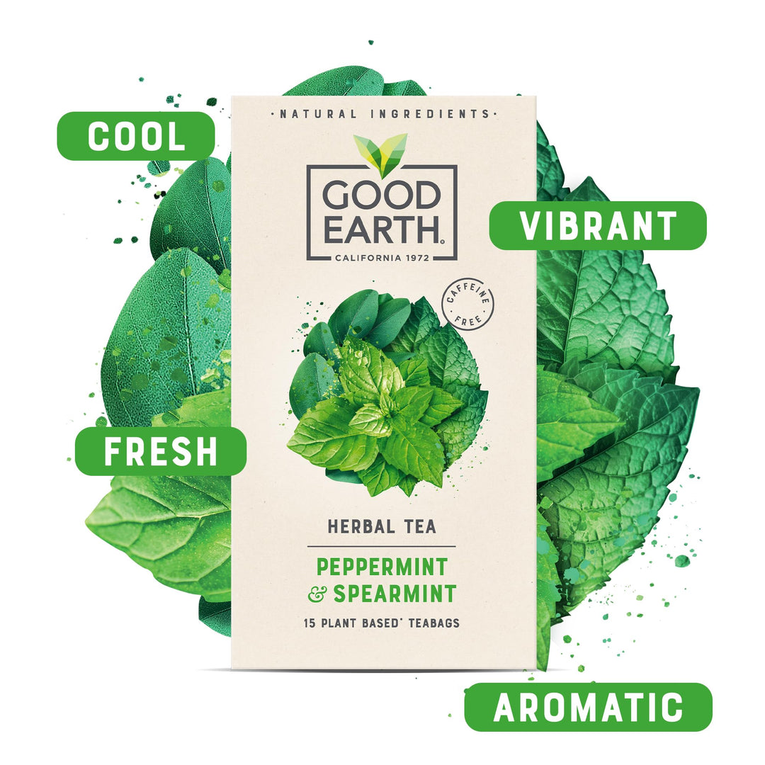 Good Earth Tea Co. - Peppermint & Spearmint Herbal Tea Bags