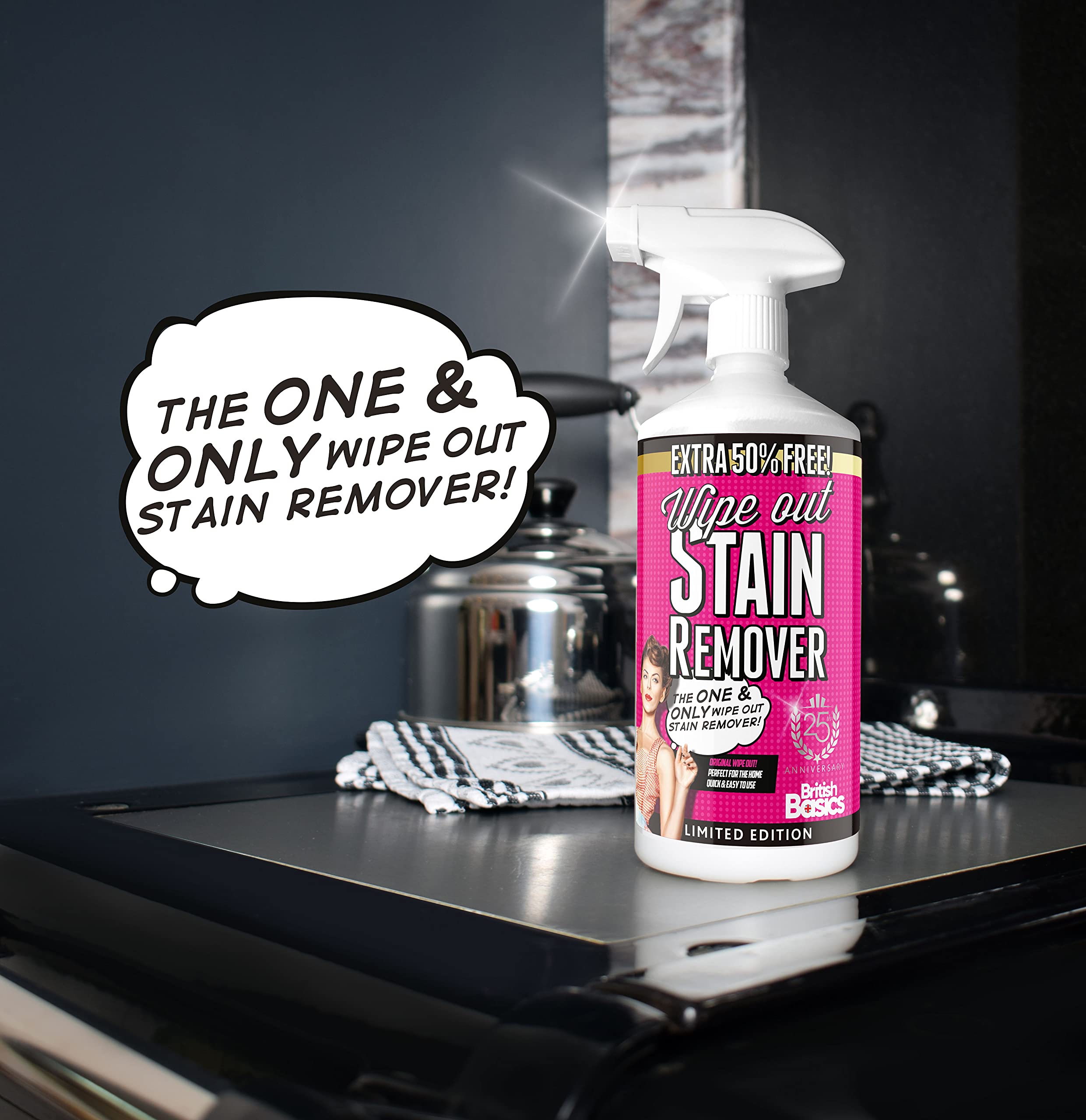 Wipeout Stain Remover Spray - Multi-Purpose, Professional Strength | 750 ml