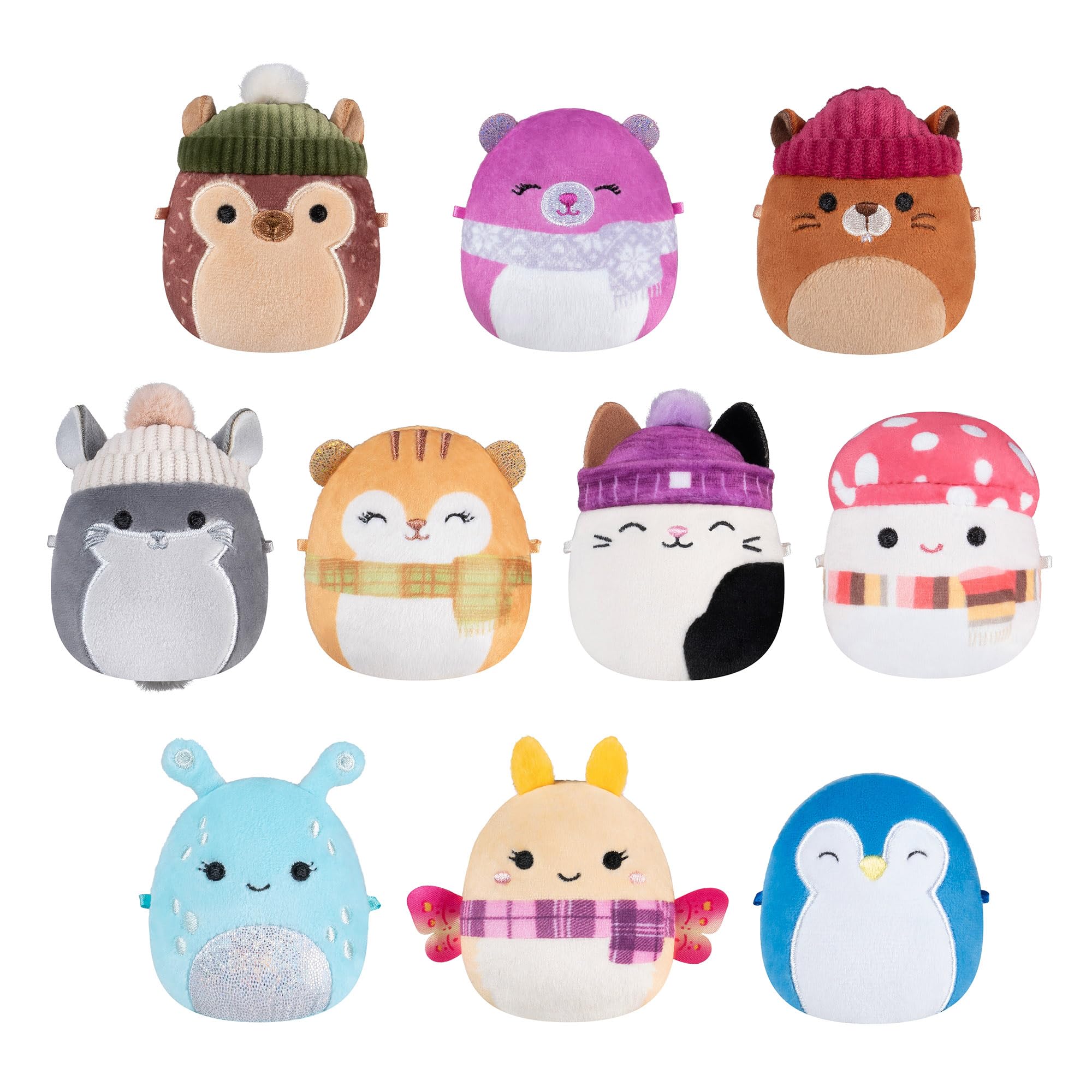 Micromallows Squishmallows Original Plush 10-Pack - 2.5 Inch Mini Plush Toys for Kids 3+ 1