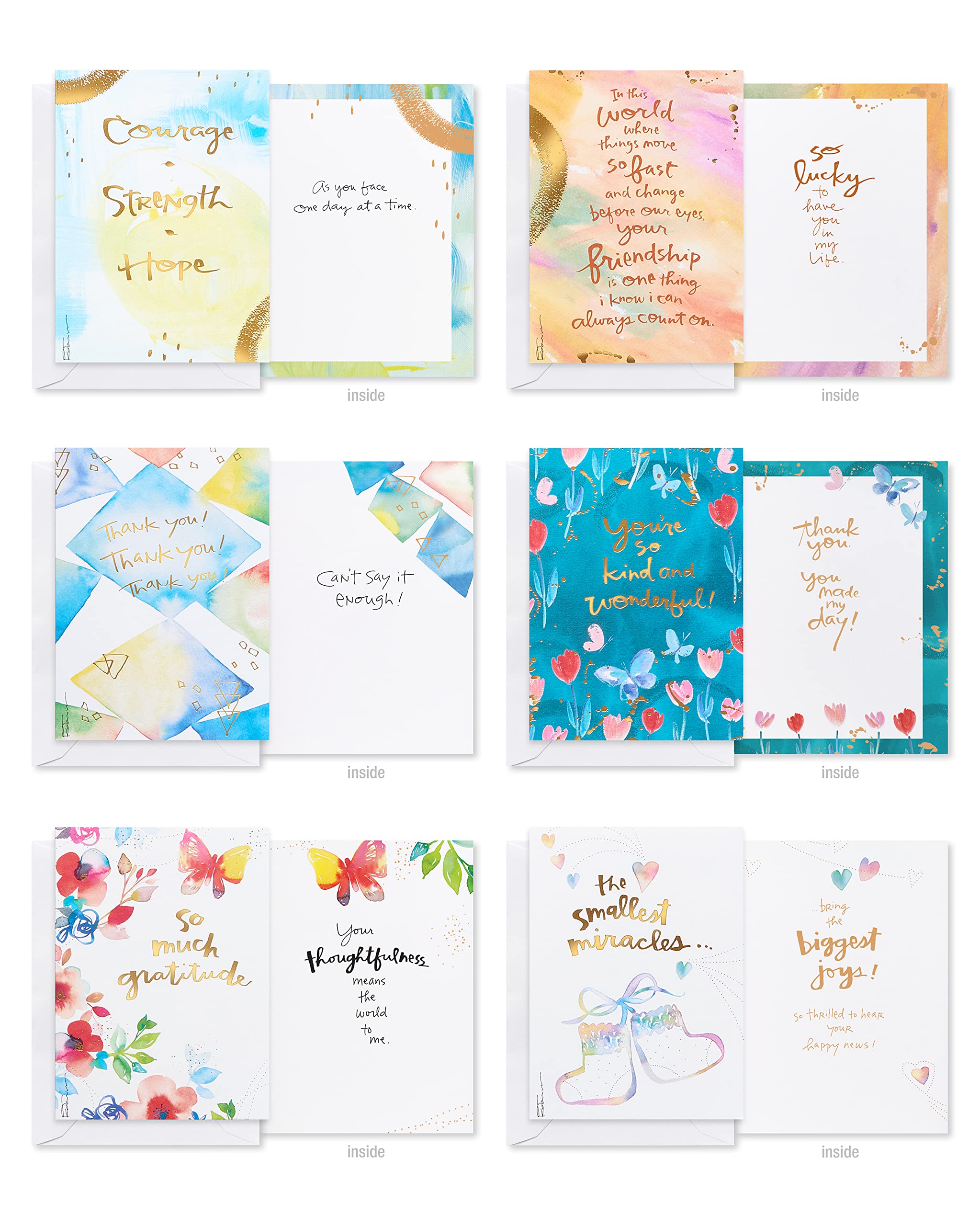 American Greetings All Occasion Blank Card Multipack - 40 Count, FSC Certified Cardstock 7
