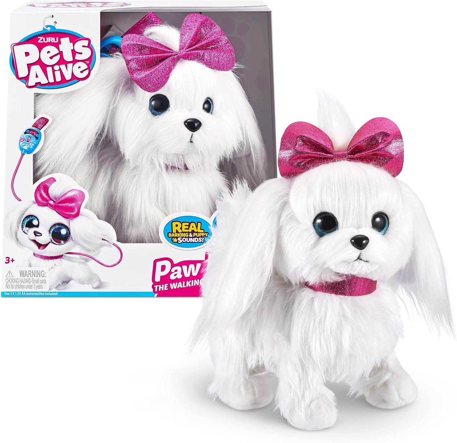 Lil" Paw Paw The Walking Puppy - Robotic Plush Toy with Realistic Movement & Leash Control 1